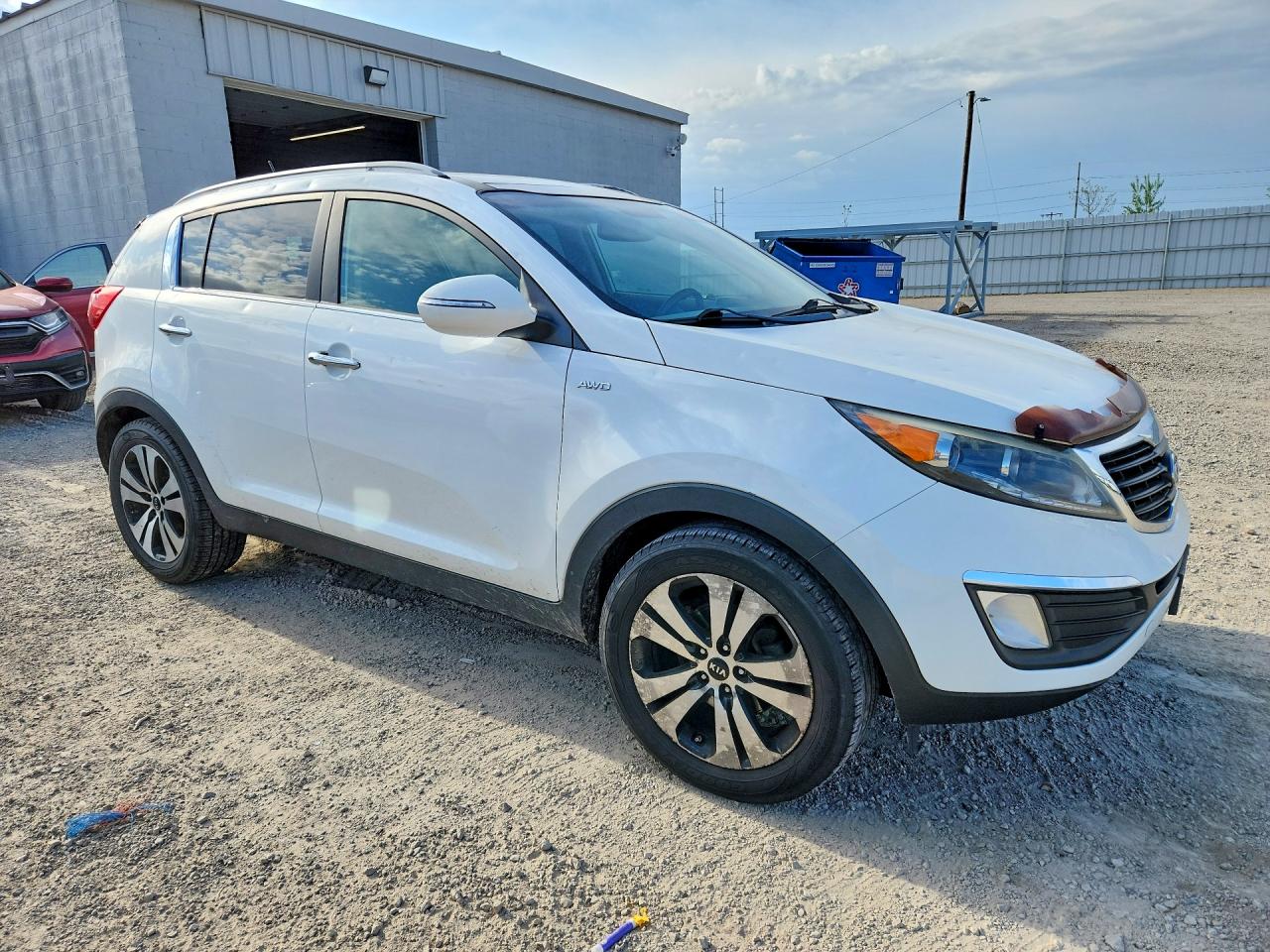 2012 Kia Sportage Ex White vin: KNDPCCA26C7250247
