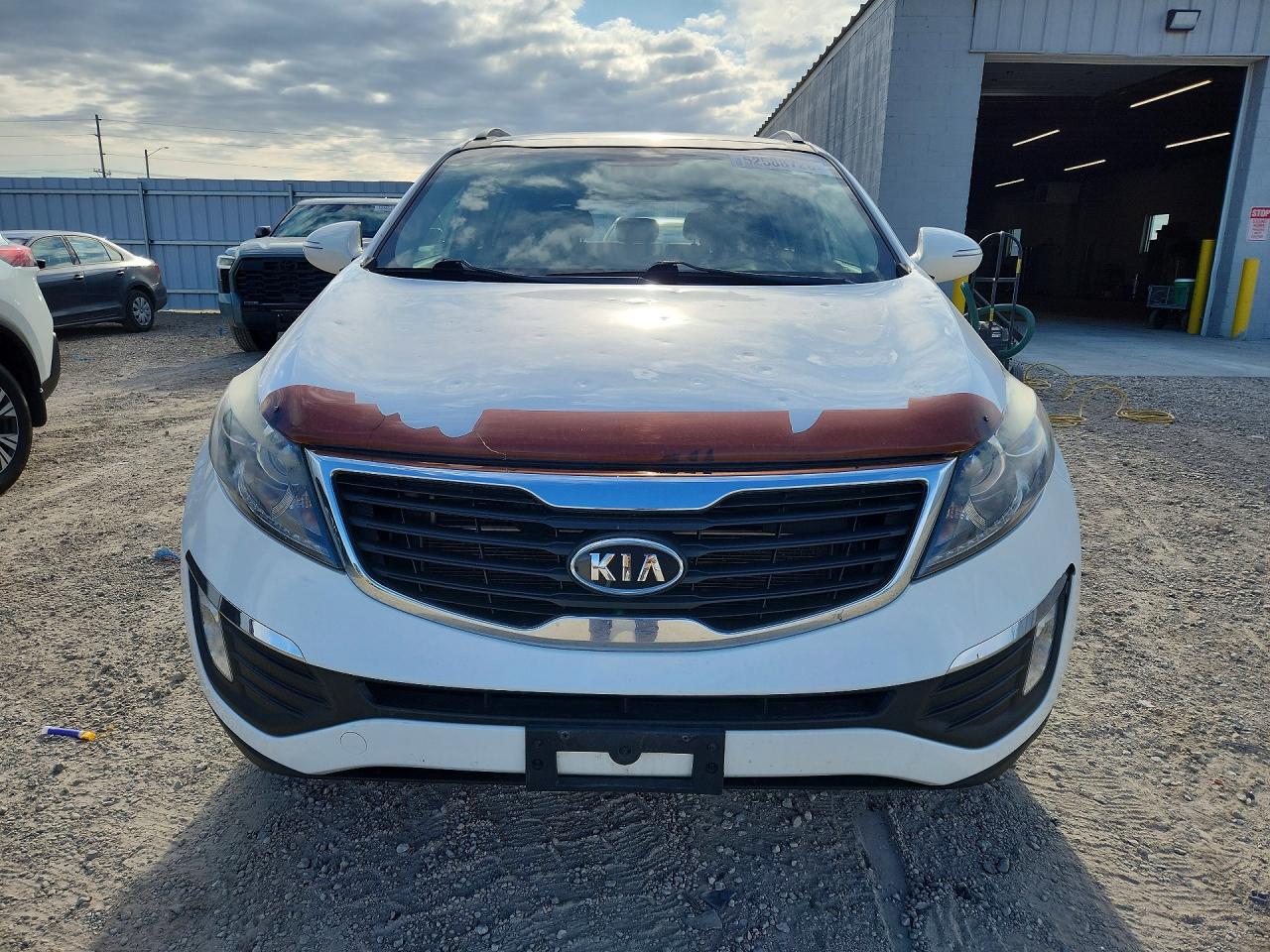 2012 Kia Sportage Ex White vin: KNDPCCA26C7250247