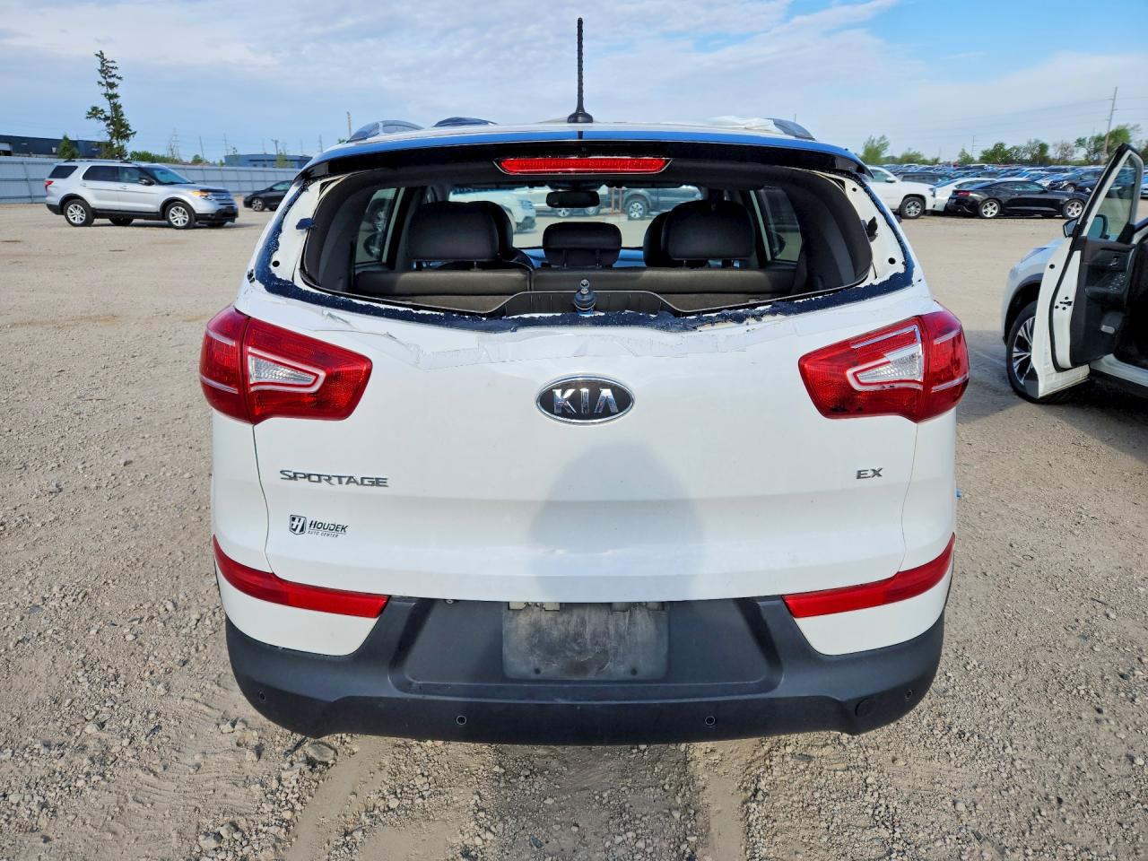 2012 Kia Sportage Ex White vin: KNDPCCA26C7250247
