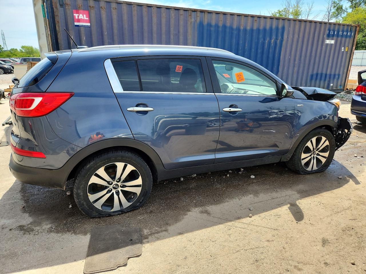2012 Kia Sportage Ex Blue vin: KNDPCCA27C7179348