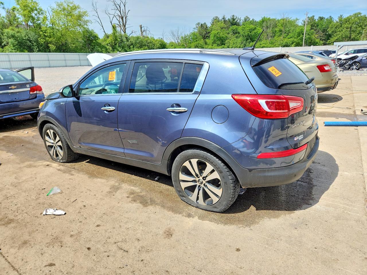 2012 Kia Sportage Ex Blue vin: KNDPCCA27C7179348