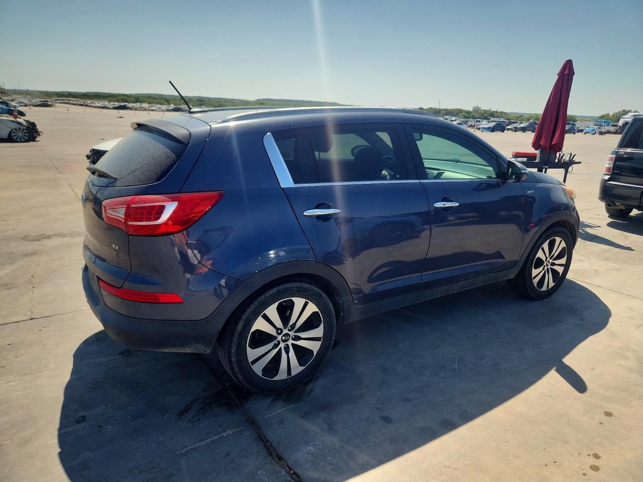 2012 Kia Sportage Ex Blue vin: KNDPCCA27C7202515
