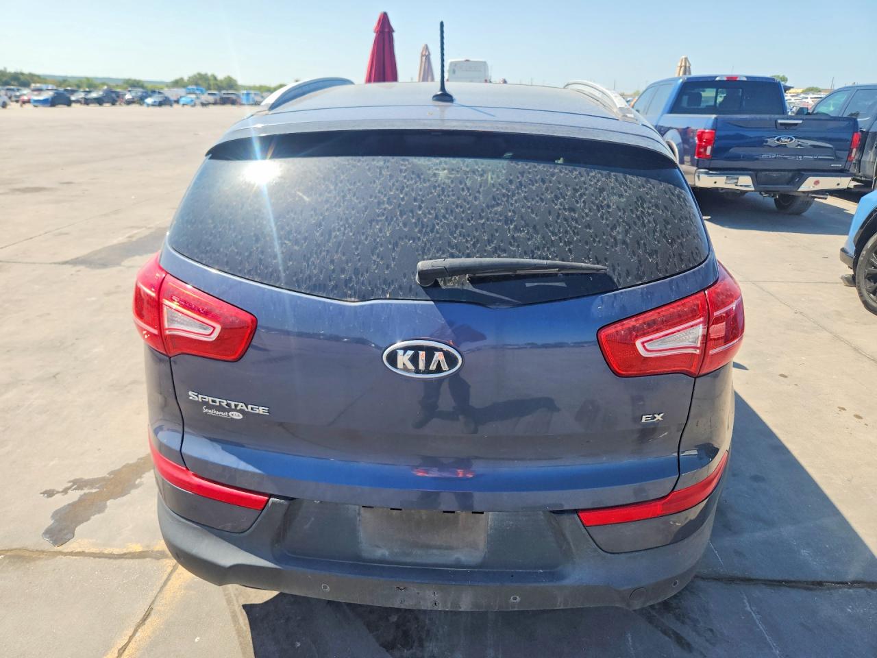 2012 Kia Sportage Ex Blue vin: KNDPCCA27C7202515