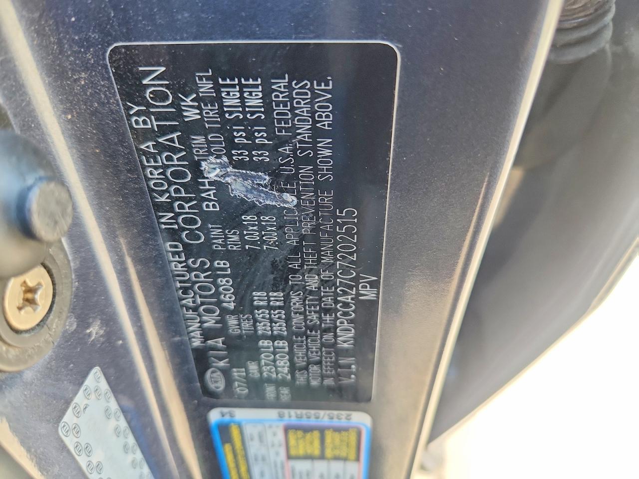 2012 Kia Sportage Ex Blue vin: KNDPCCA27C7202515