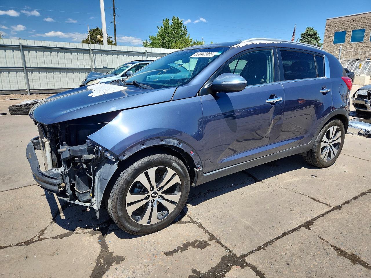 2013 Kia Sportage Ex Синий vin: KNDPCCA27D7372312