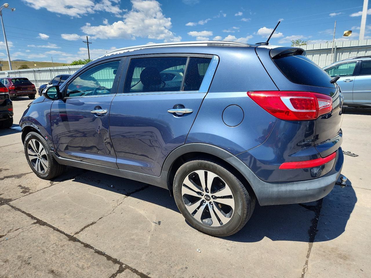 2013 Kia Sportage Ex Blue vin: KNDPCCA27D7372312