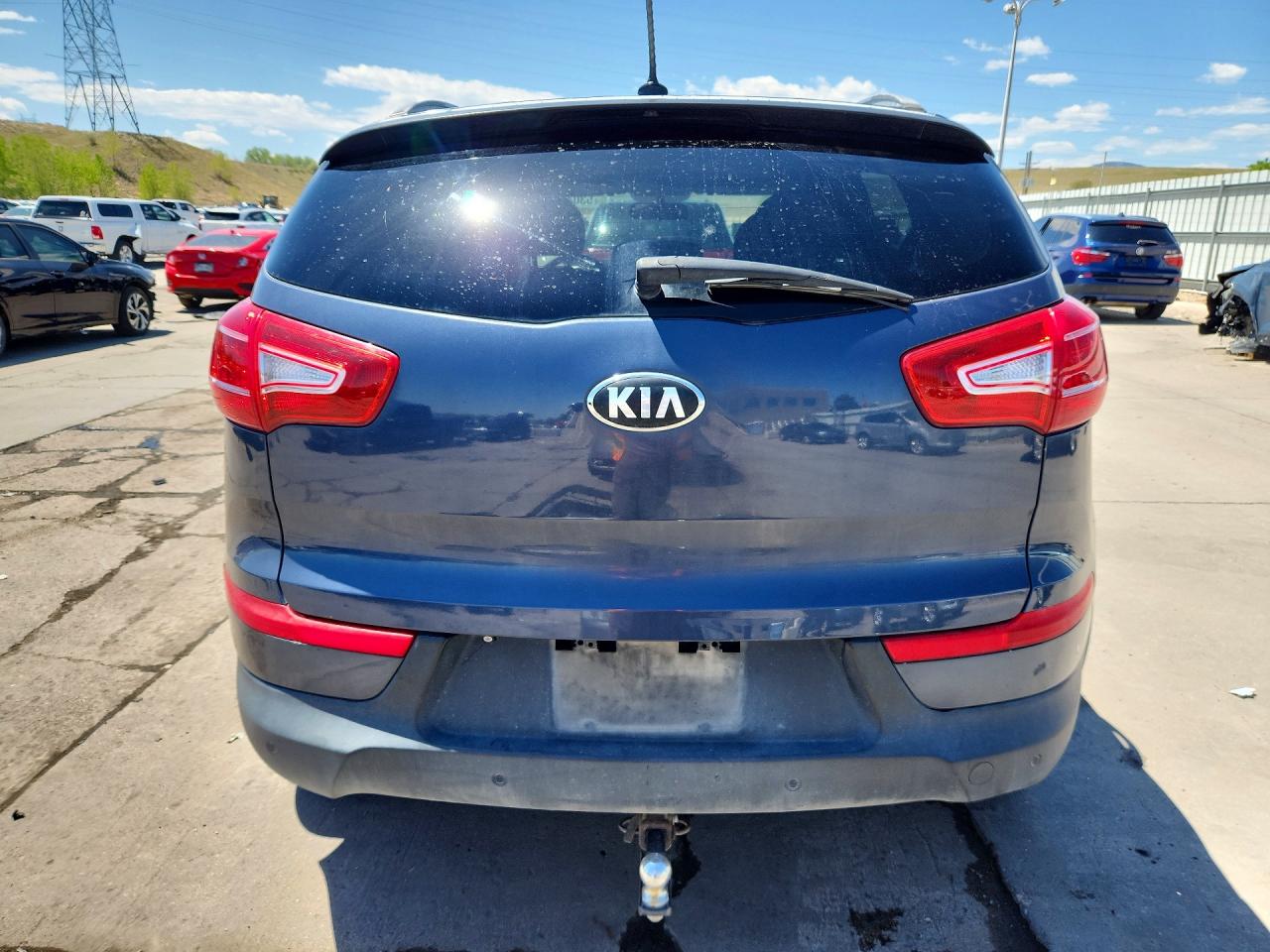 2013 Kia Sportage Ex Blue vin: KNDPCCA27D7372312