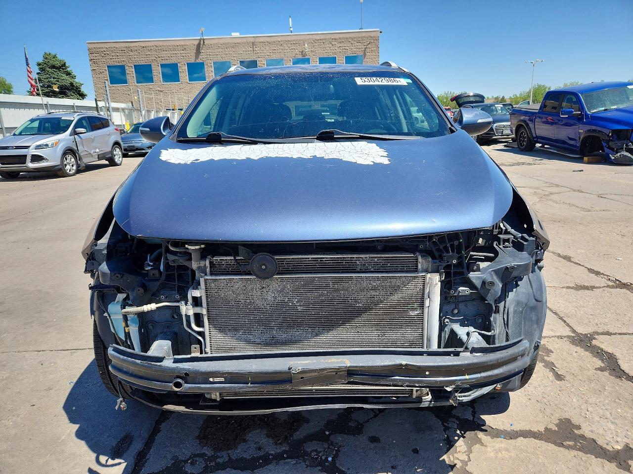 2013 Kia Sportage Ex Blue vin: KNDPCCA27D7372312