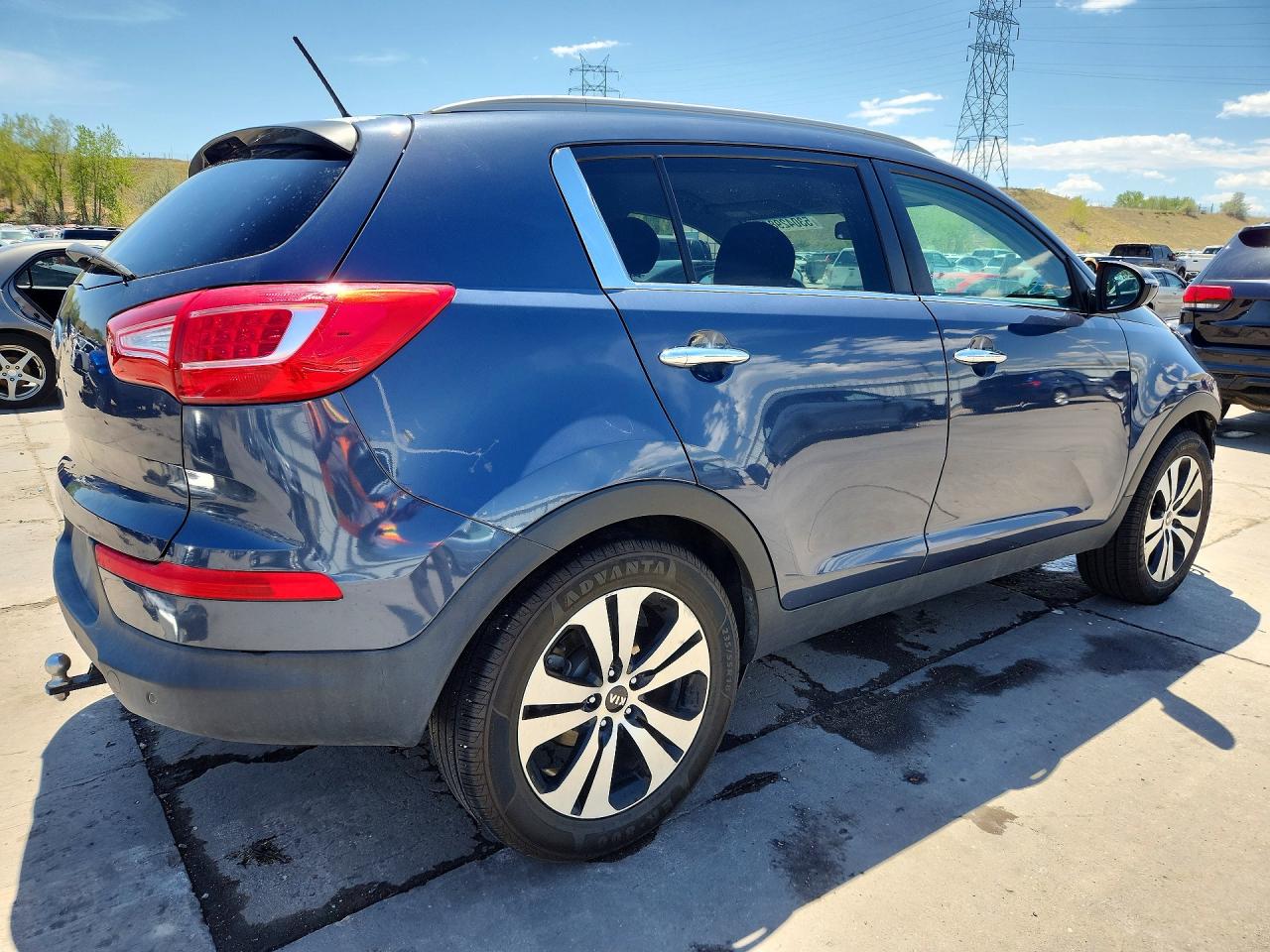 2013 Kia Sportage Ex Blue vin: KNDPCCA27D7372312