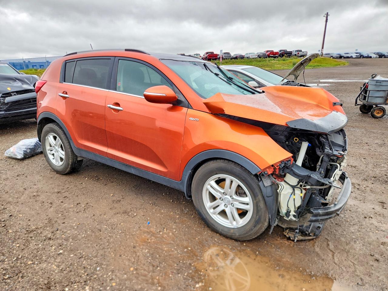 2011 Kia Sportage Ex Orange vin: KNDPCCA28B7022958