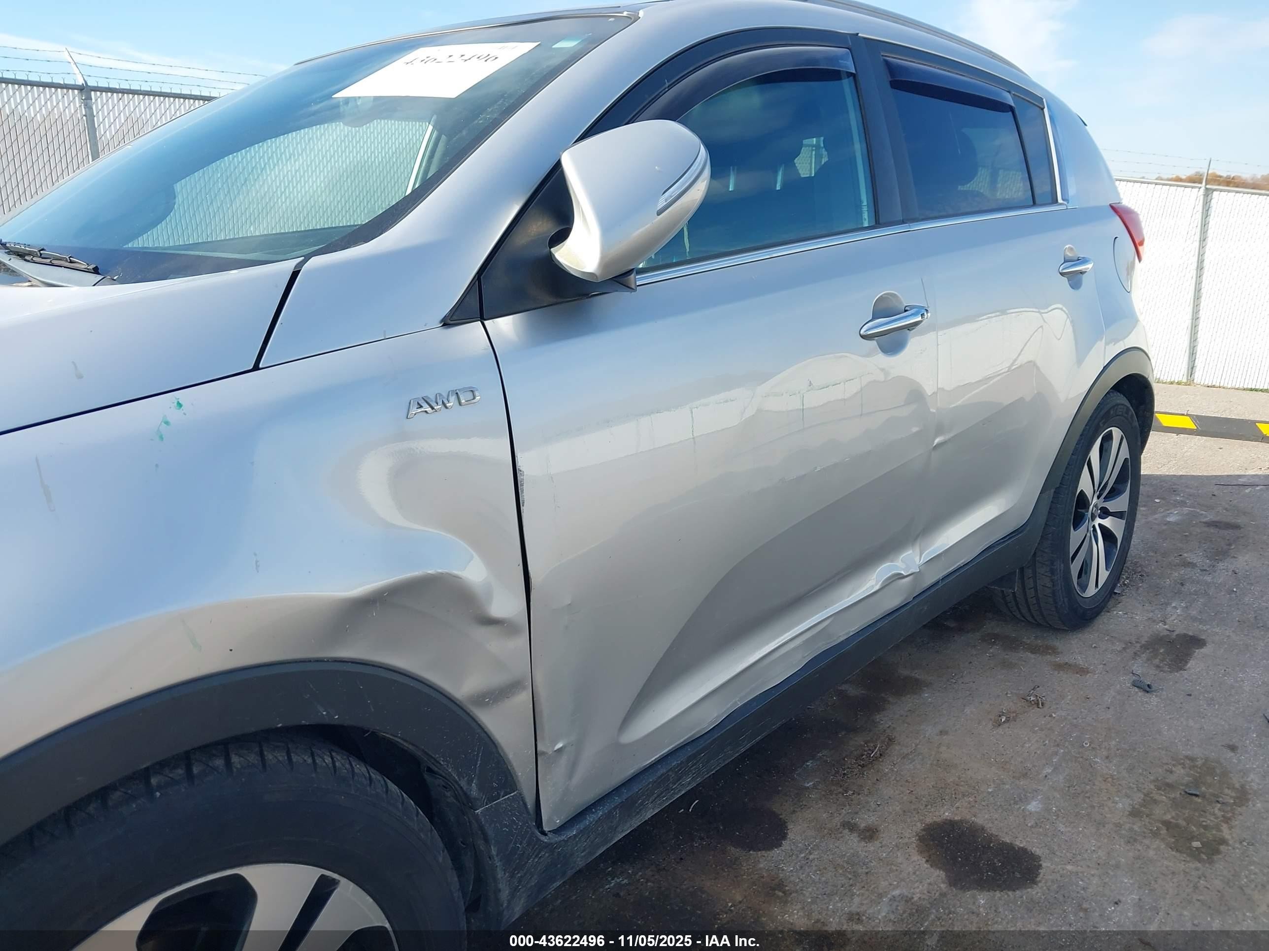 2011 Kia Sportage Ex Silver vin: KNDPCCA28B7031594