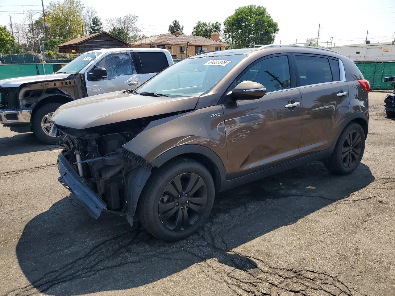 2012 Kia Sportage Ex Коричневый vin: KNDPCCA28C7202023