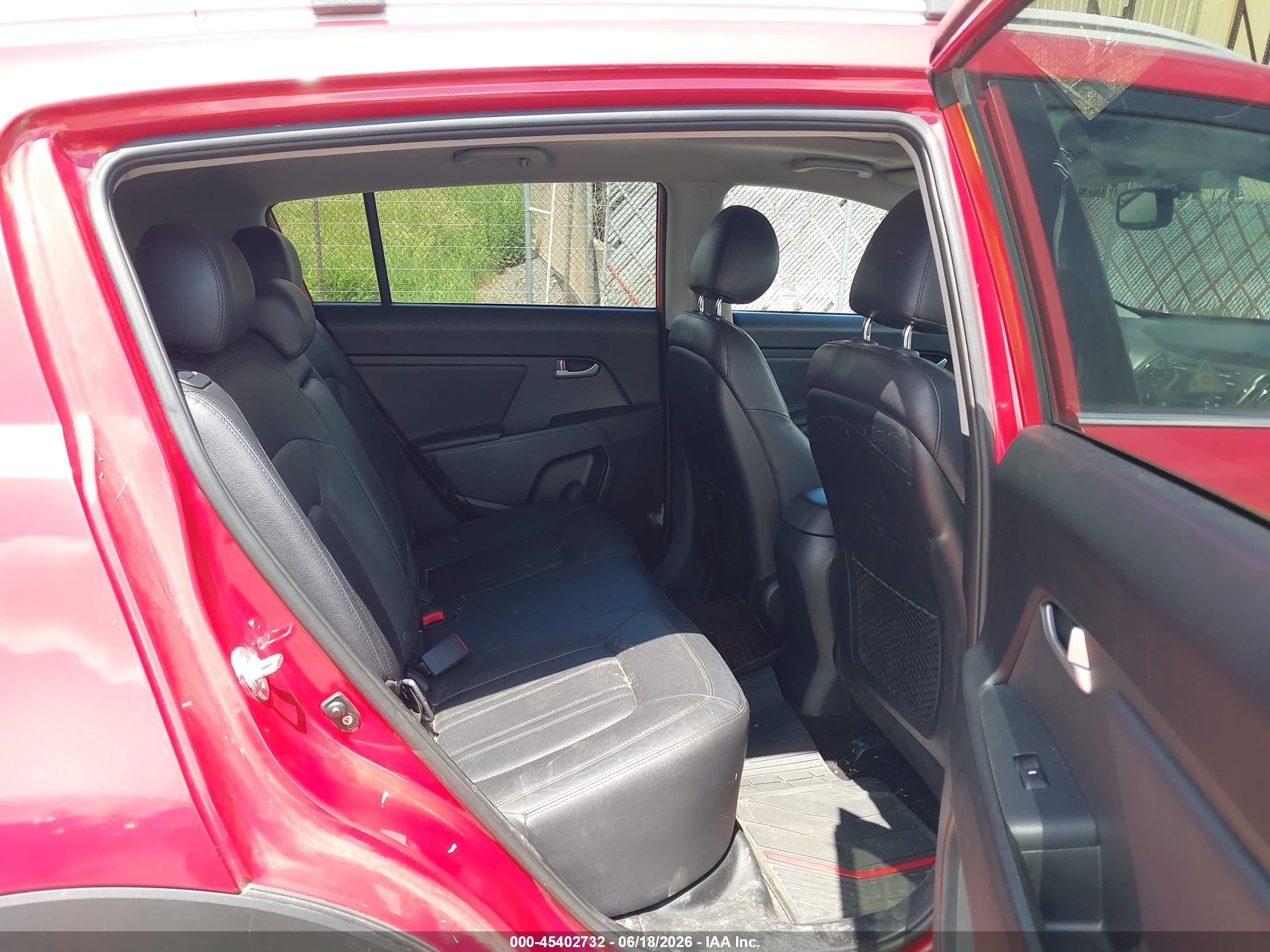 2012 Kia Sportage Ex Red vin: KNDPCCA28C7347868