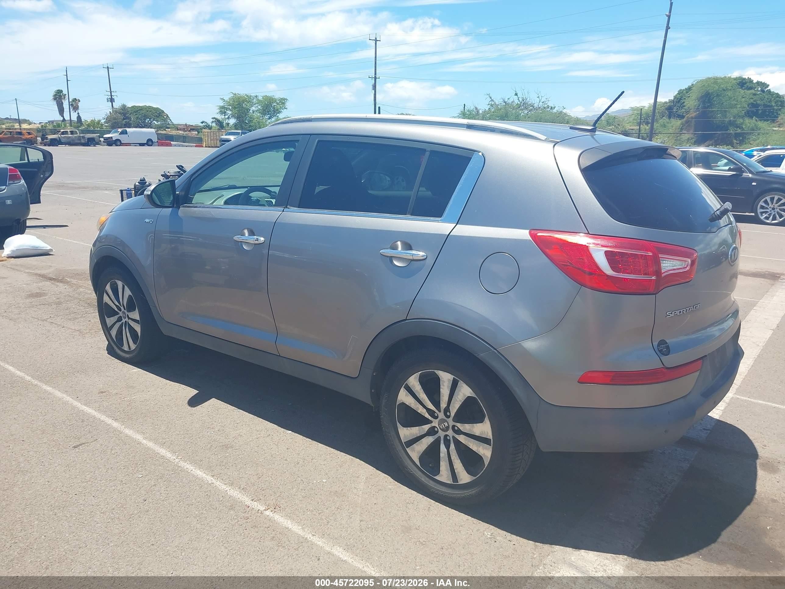 2012 Kia Sportage Ex Gray vin: KNDPCCA28C7348745