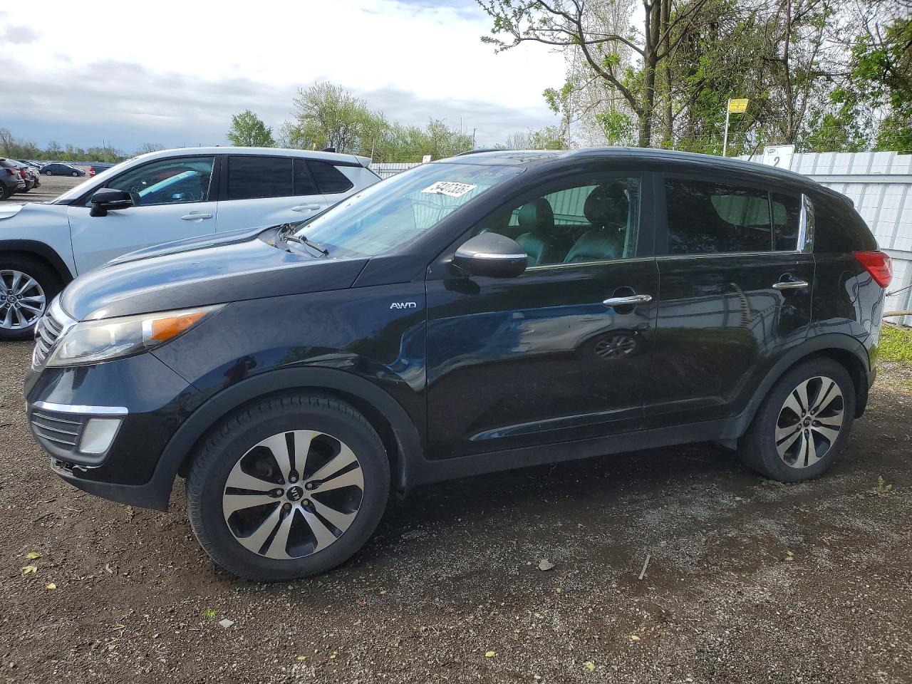 2012 Kia Sportage Ex Черный vin: KNDPCCA29C7212768