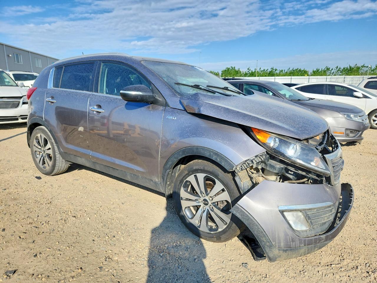 2012 Kia Sportage Ex Серый vin: KNDPCCA29C7298745