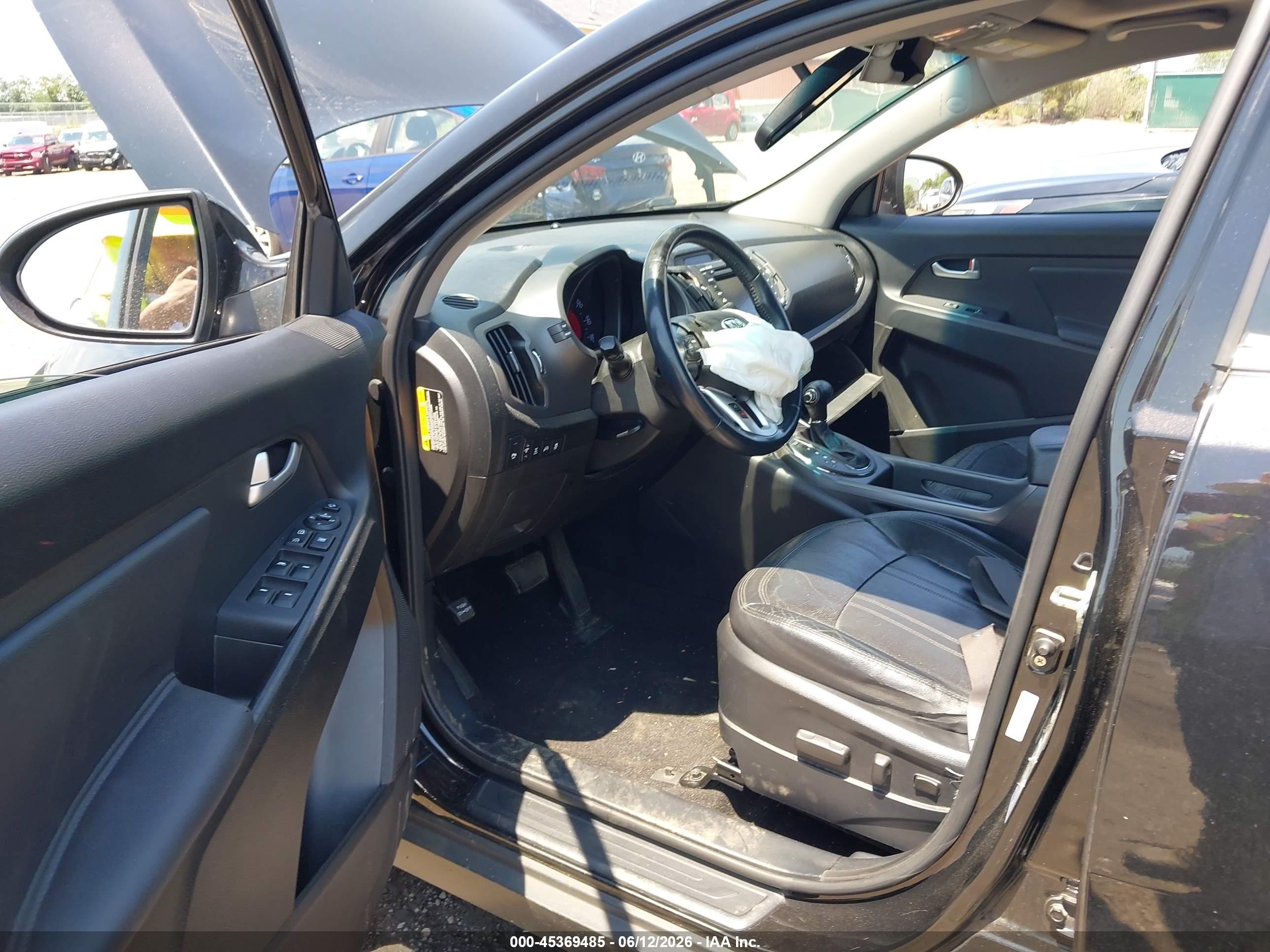 2013 Kia Sportage Ex Black vin: KNDPCCA29D7491365