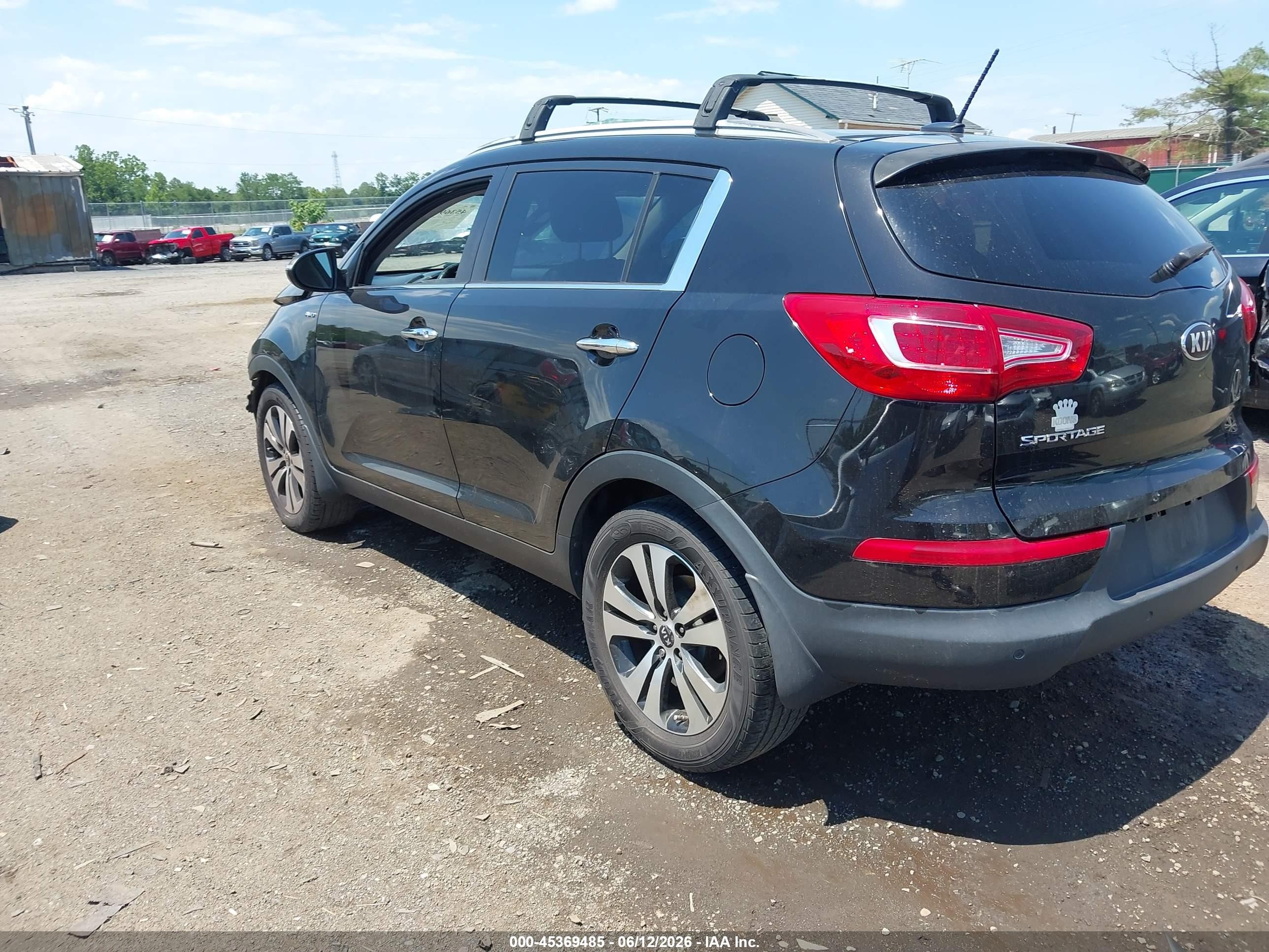 2013 Kia Sportage Ex Black vin: KNDPCCA29D7491365