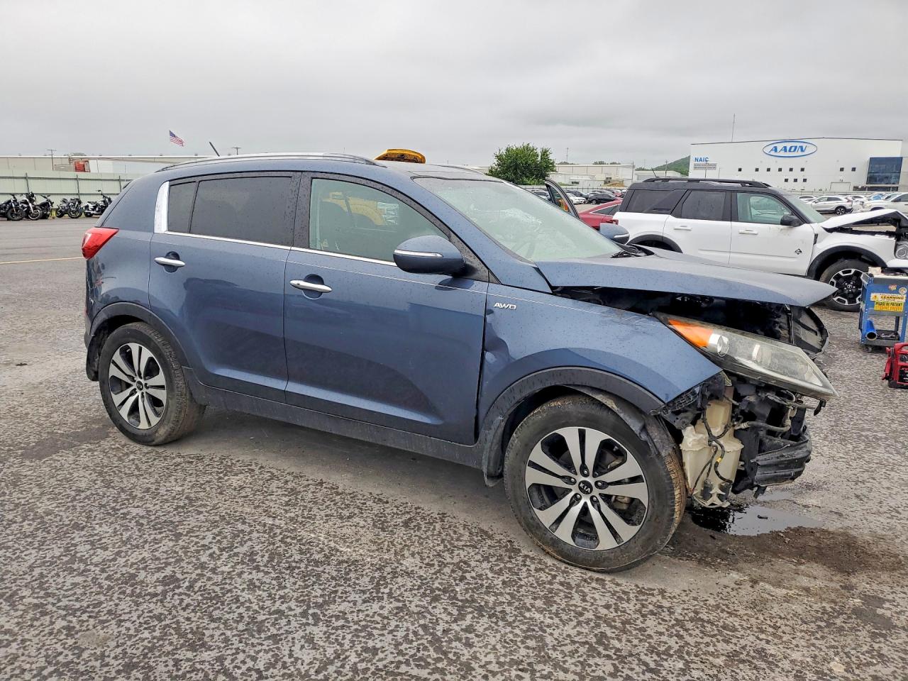 2013 Kia Sportage Ex Blue vin: KNDPCCA29D7539561