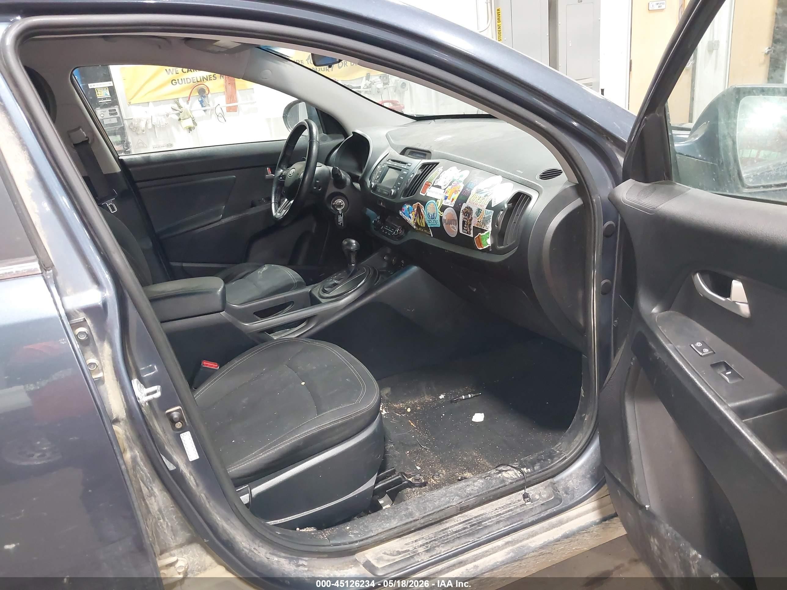 2012 Kia Sportage Ex Light Blue vin: KNDPCCA2XC7349489