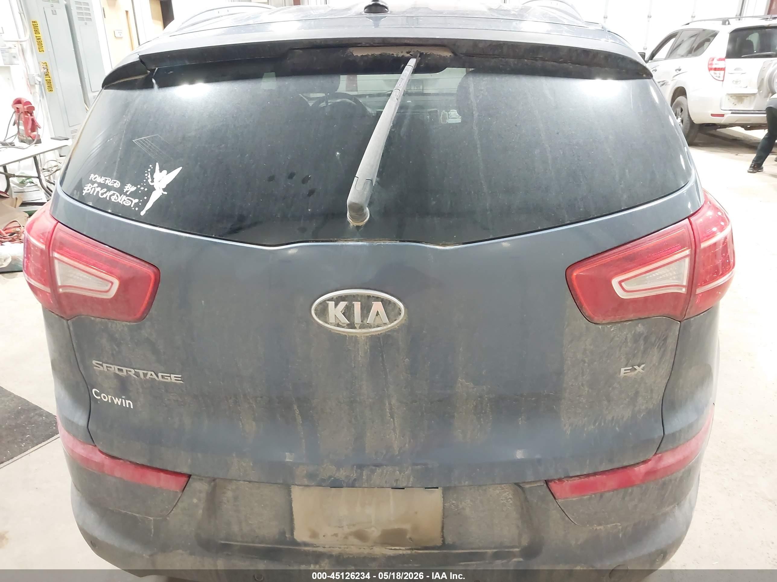 2012 Kia Sportage Ex Light Blue vin: KNDPCCA2XC7349489