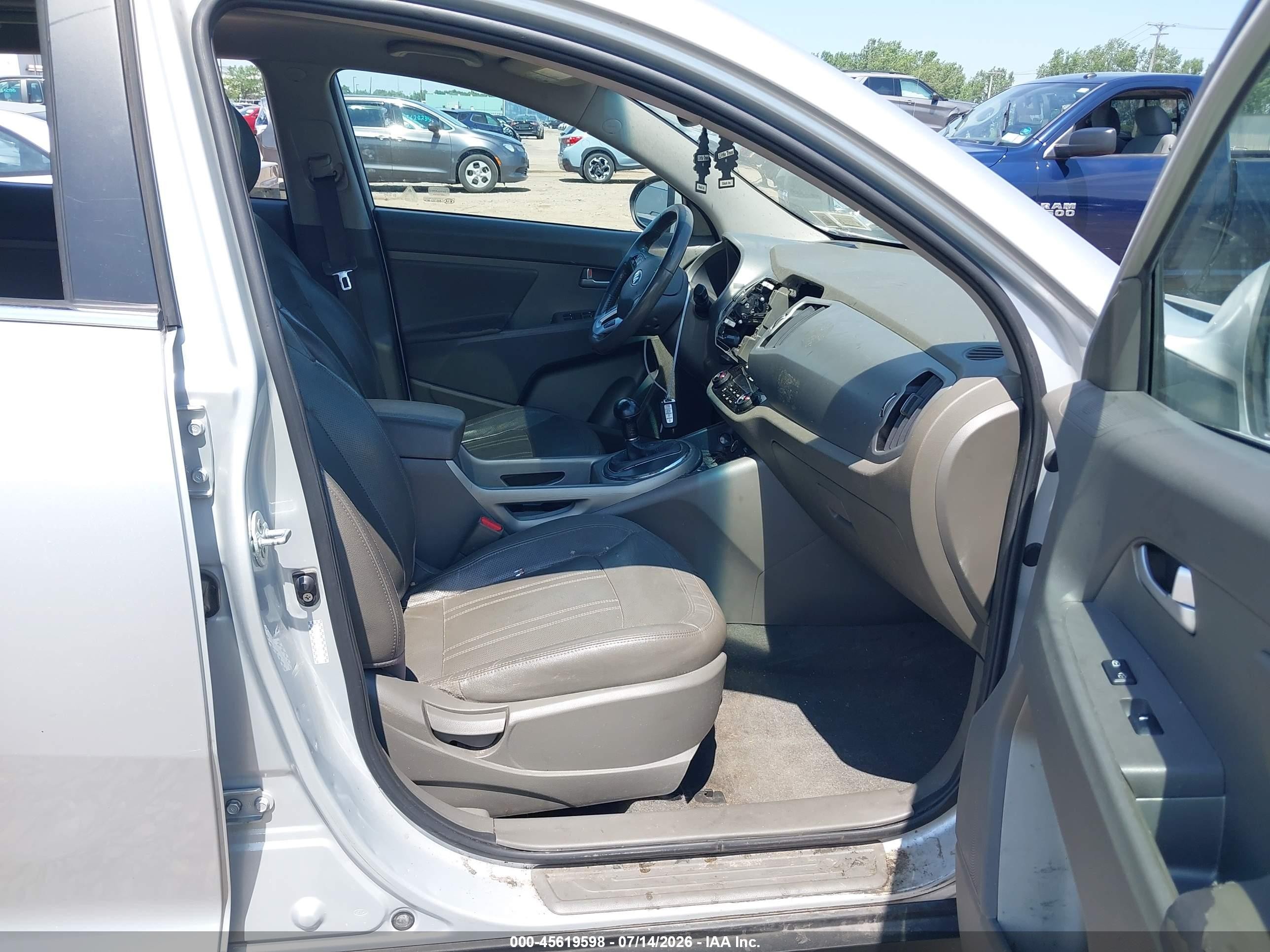 2013 Kia Sportage Ex Silver vin: KNDPCCA2XD7482917