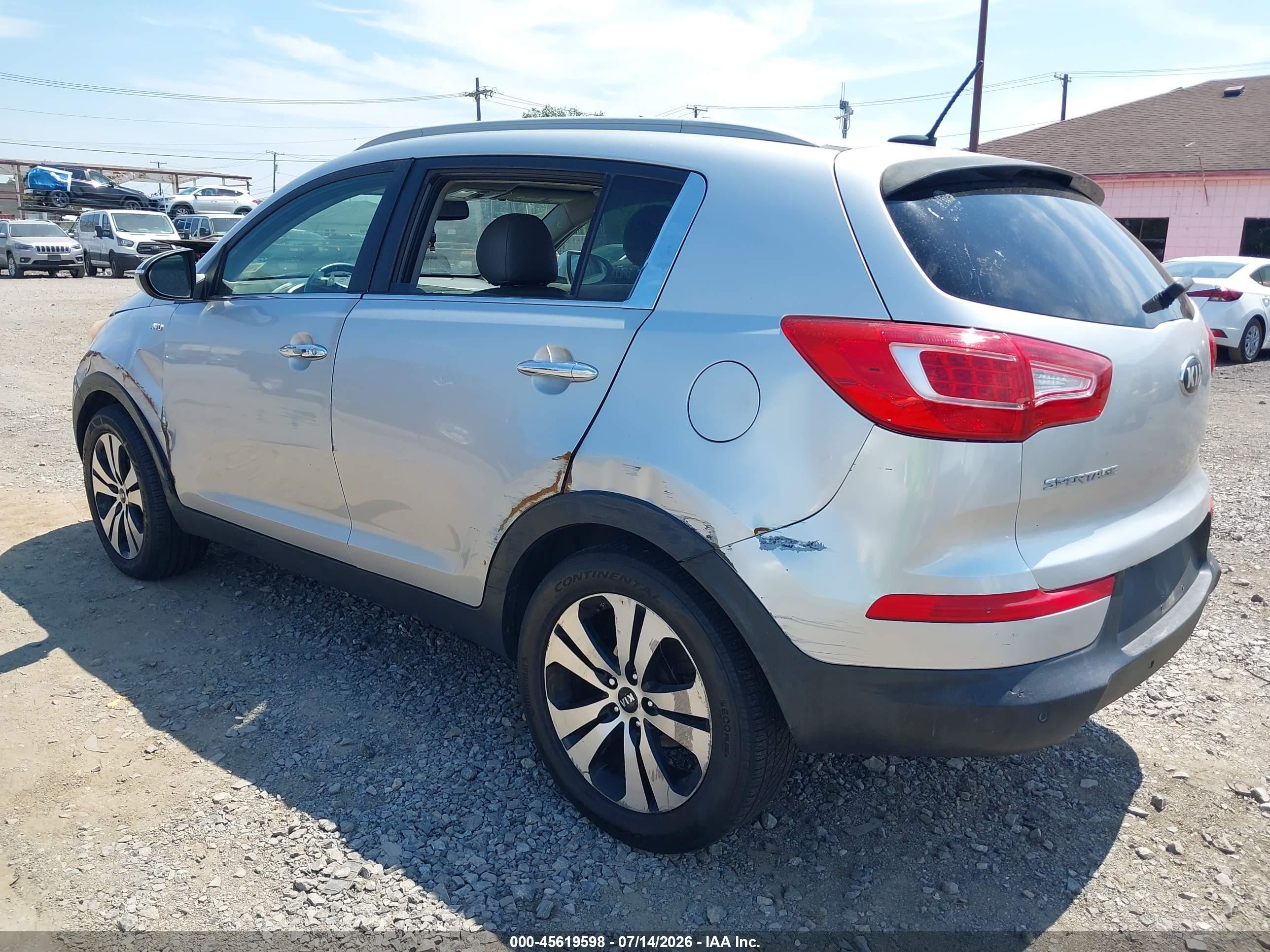 2013 Kia Sportage Ex Silver vin: KNDPCCA2XD7482917