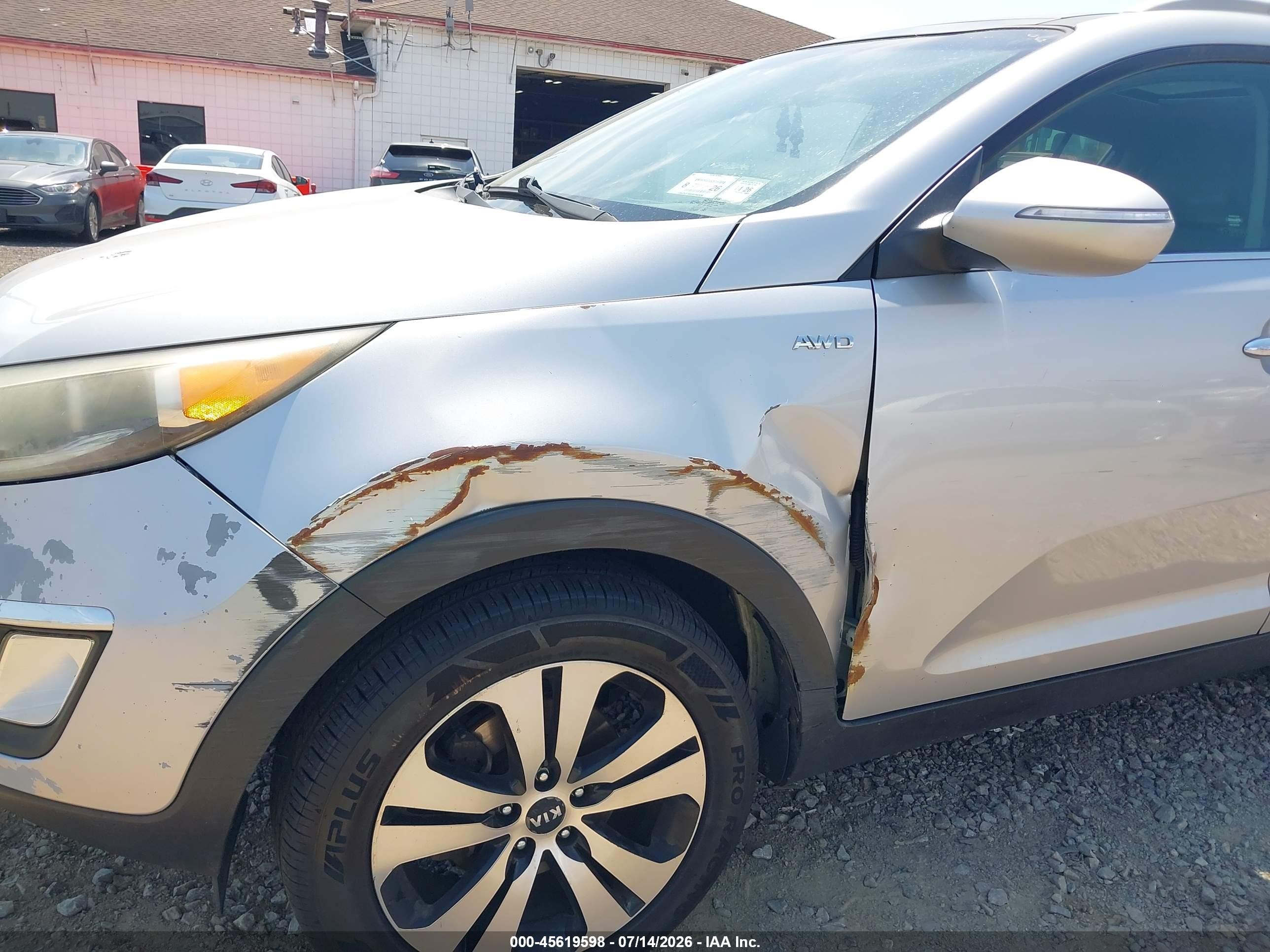 2013 Kia Sportage Ex Silver vin: KNDPCCA2XD7482917