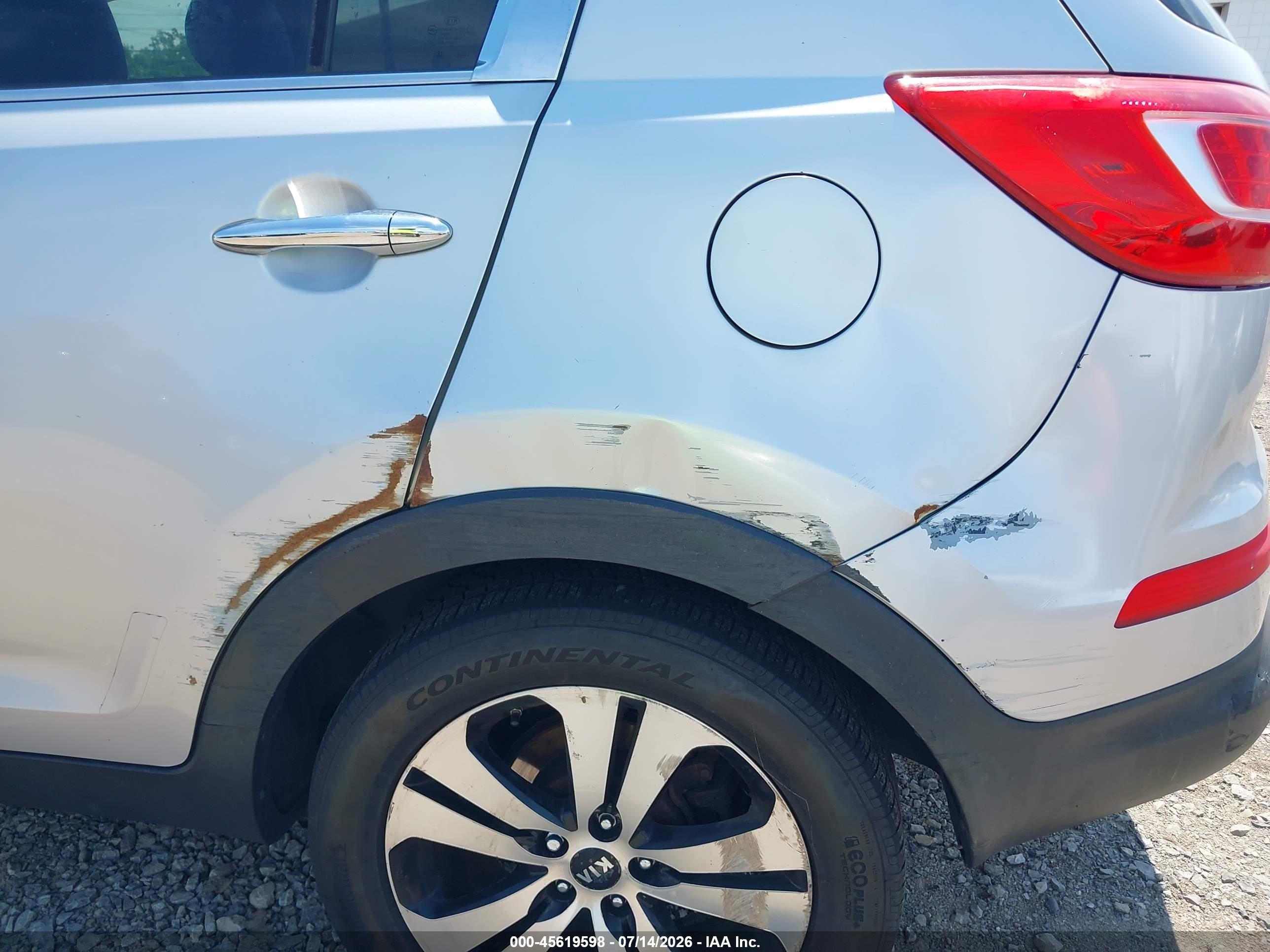 2013 Kia Sportage Ex Silver vin: KNDPCCA2XD7482917