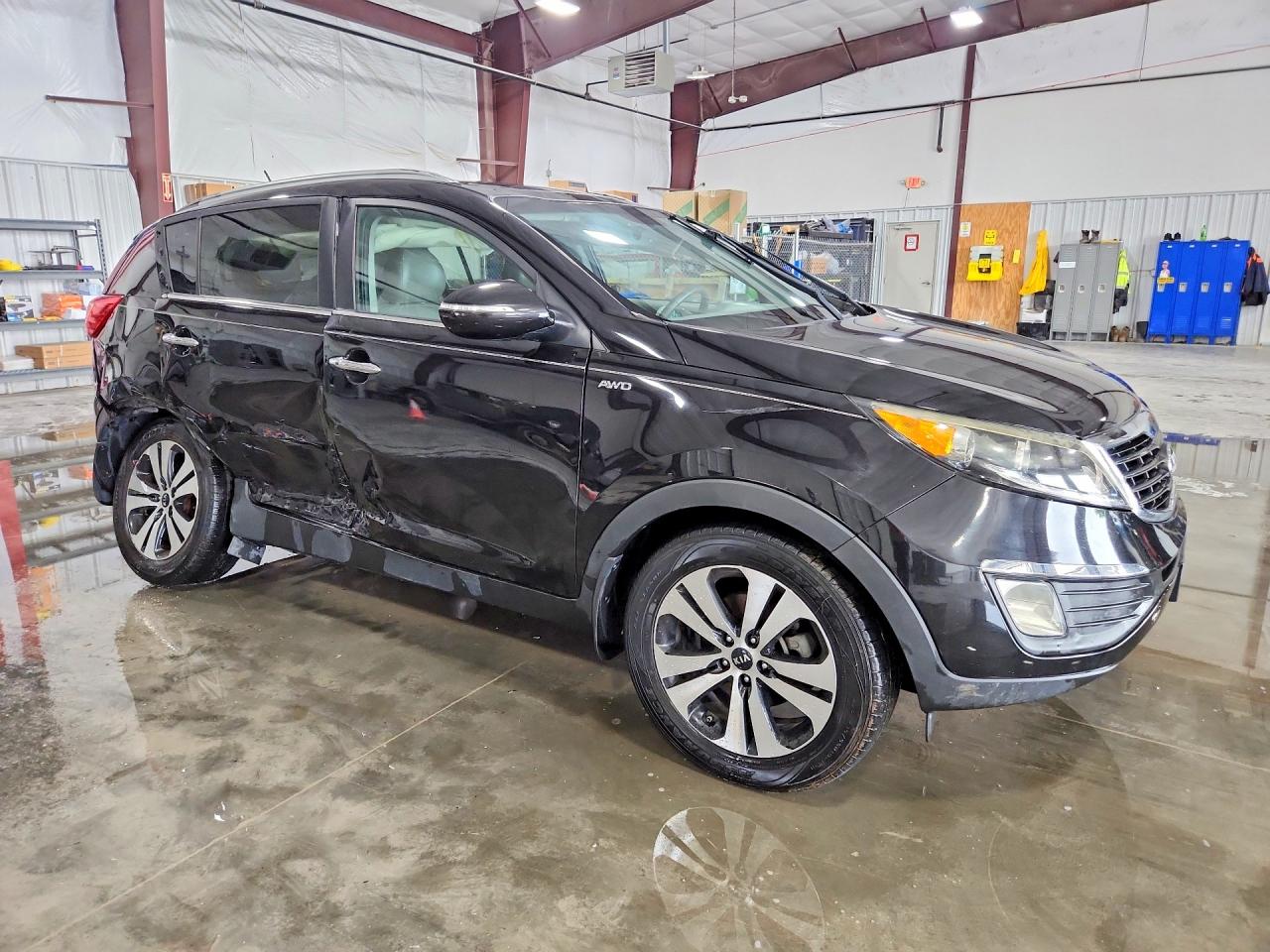 2013 Kia Sportage Ex Black vin: KNDPCCA2XD7521635