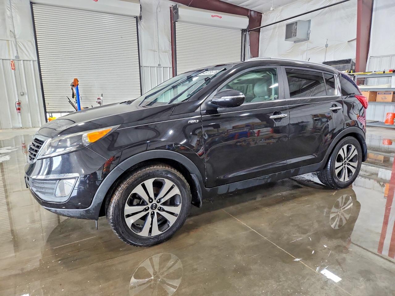 2013 Kia Sportage Ex Black vin: KNDPCCA2XD7521635