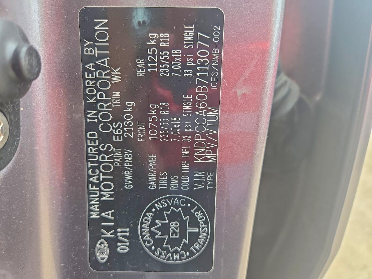 2011 Kia Sportage Ex Gray vin: KNDPCCA60B7113077