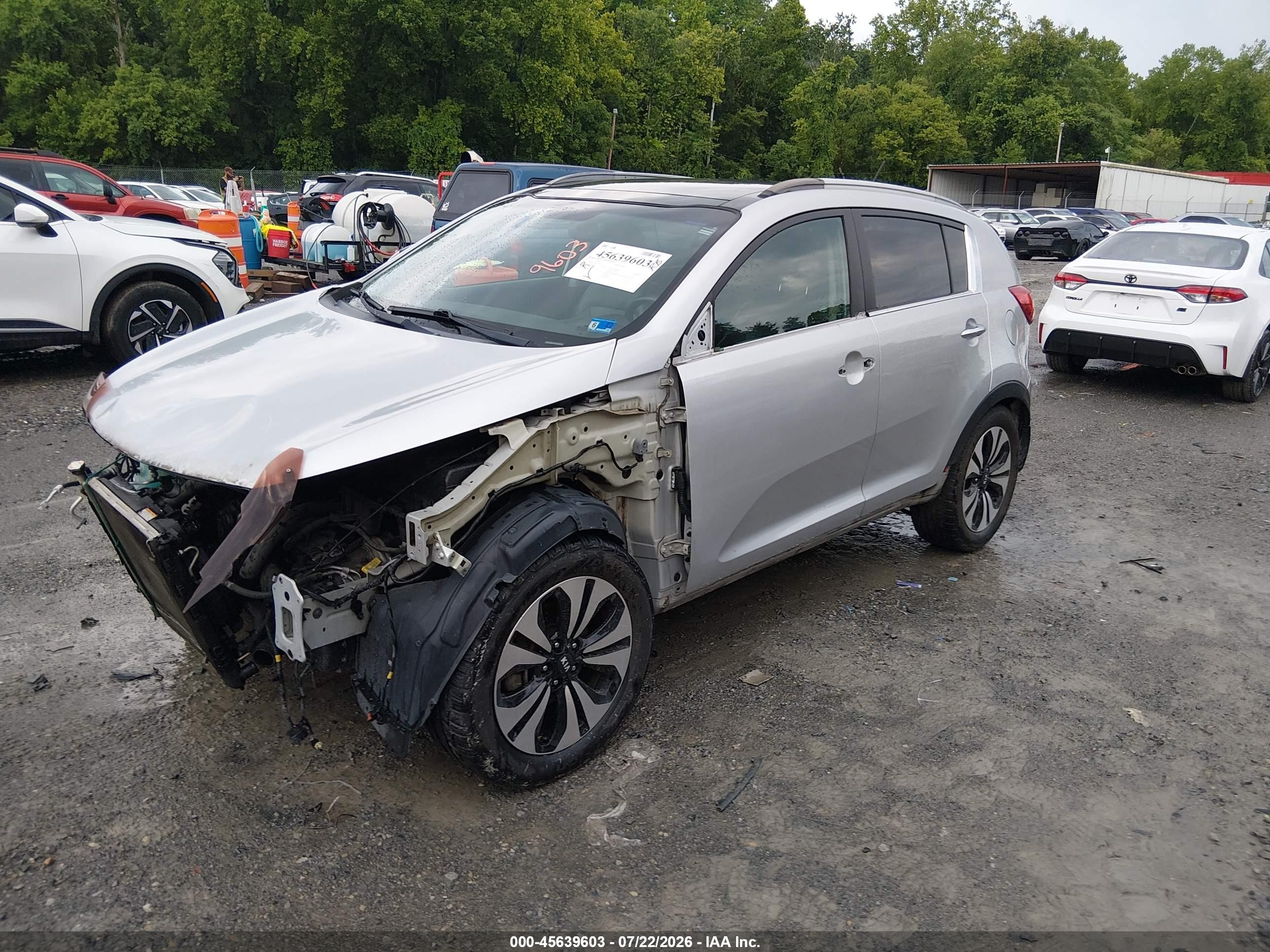 2012 Kia Sportage Sx Silver vin: KNDPCCA60C7282341