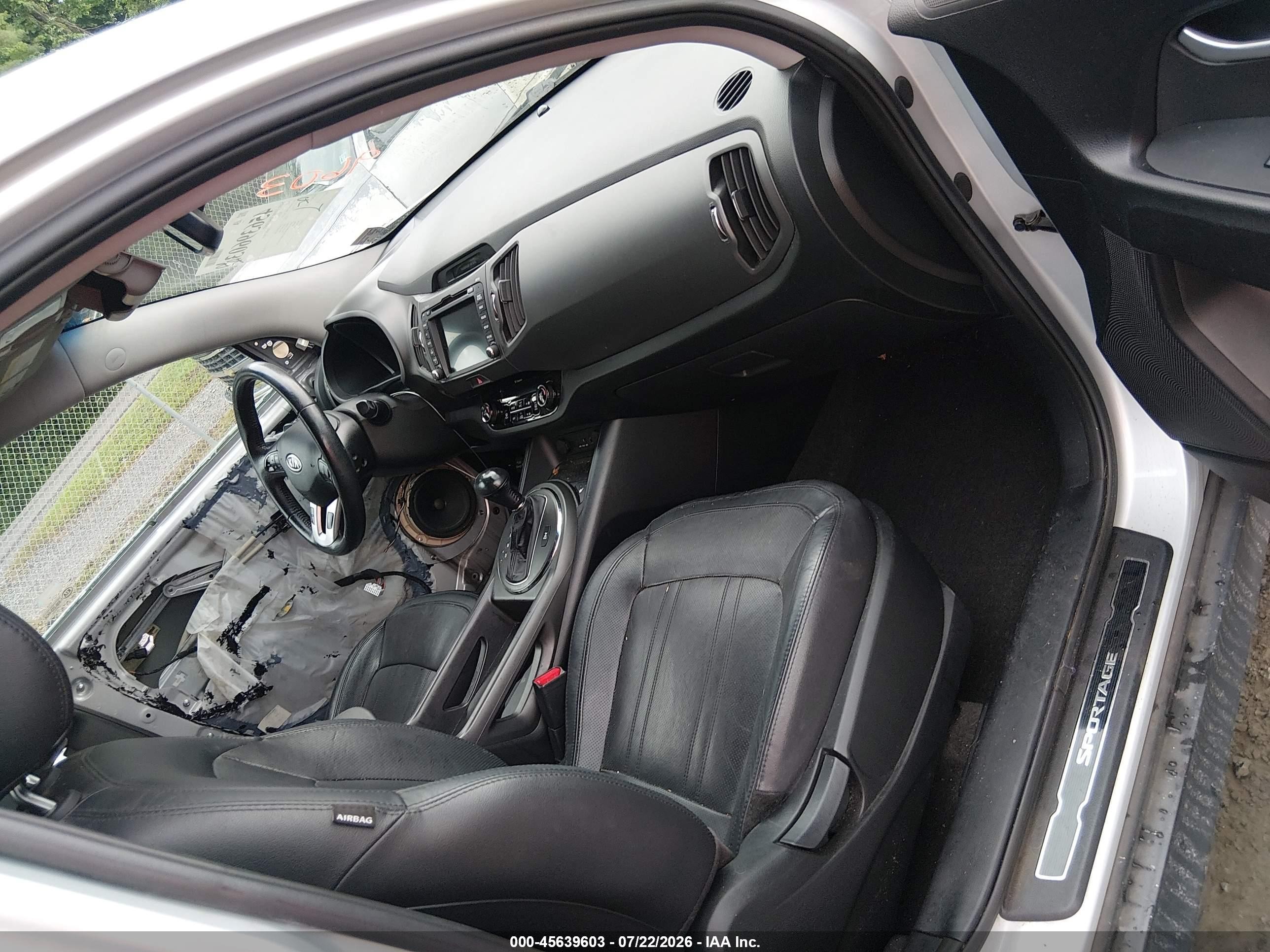 2012 Kia Sportage Sx Silver vin: KNDPCCA60C7282341