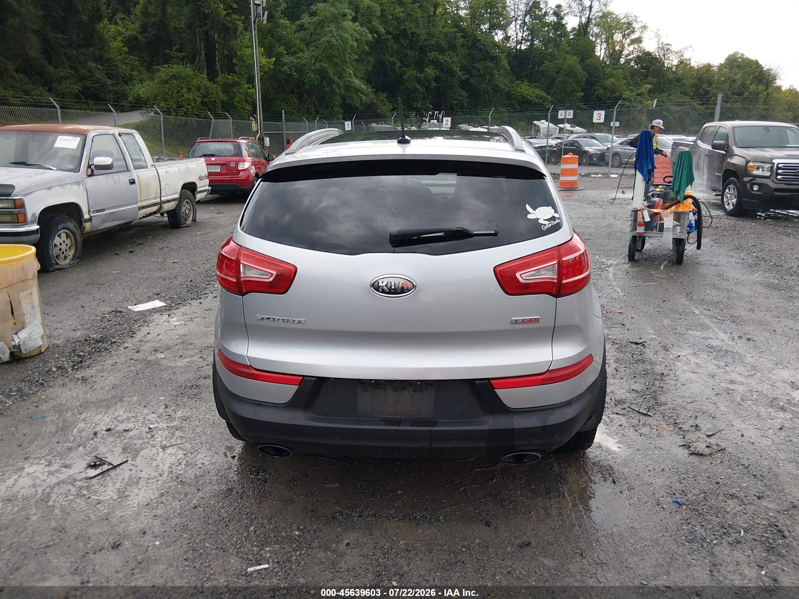 2012 Kia Sportage Sx Silver vin: KNDPCCA60C7282341
