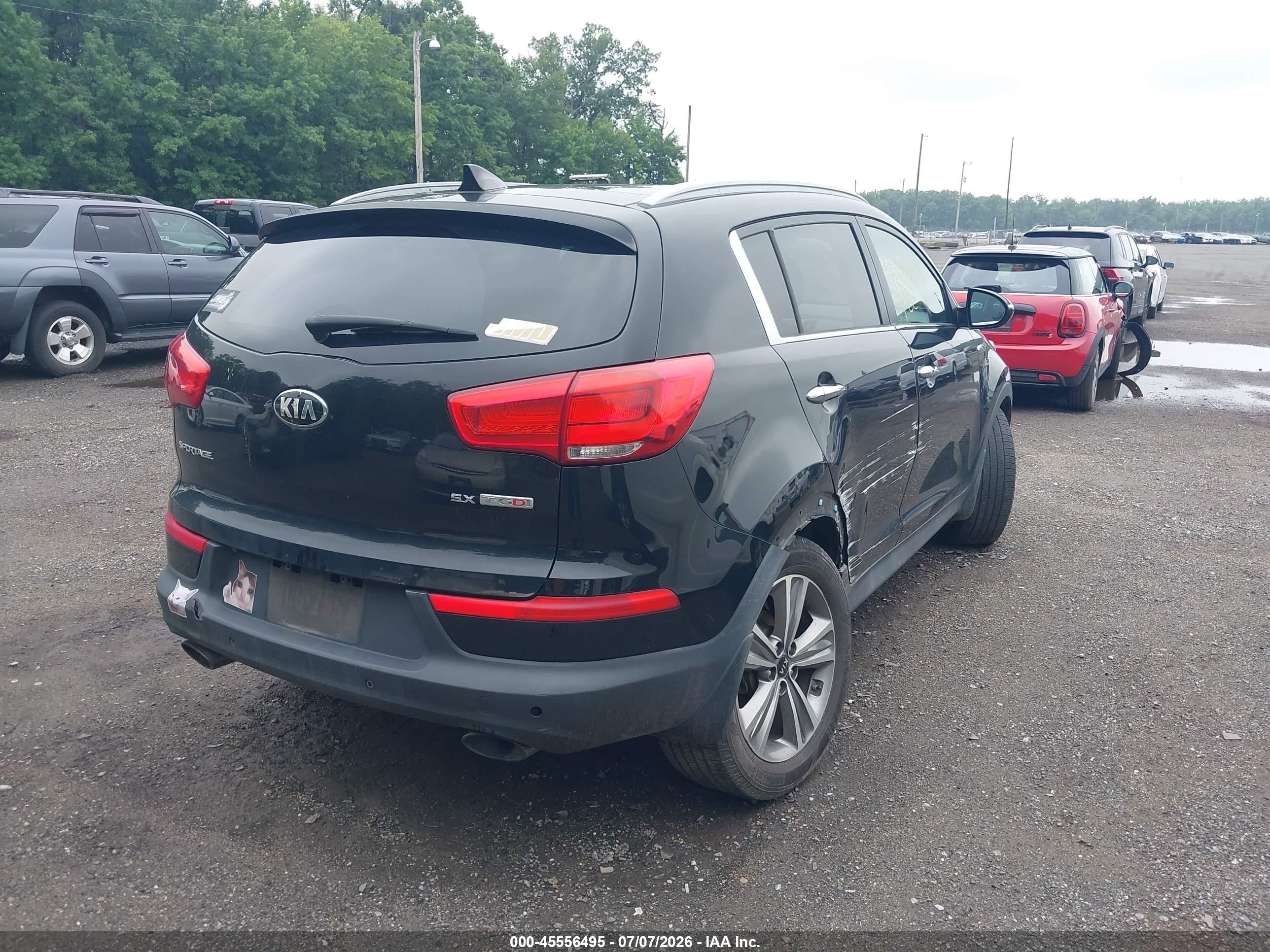 2014 Kia Sportage Sx Black vin: KNDPCCA60E7601210
