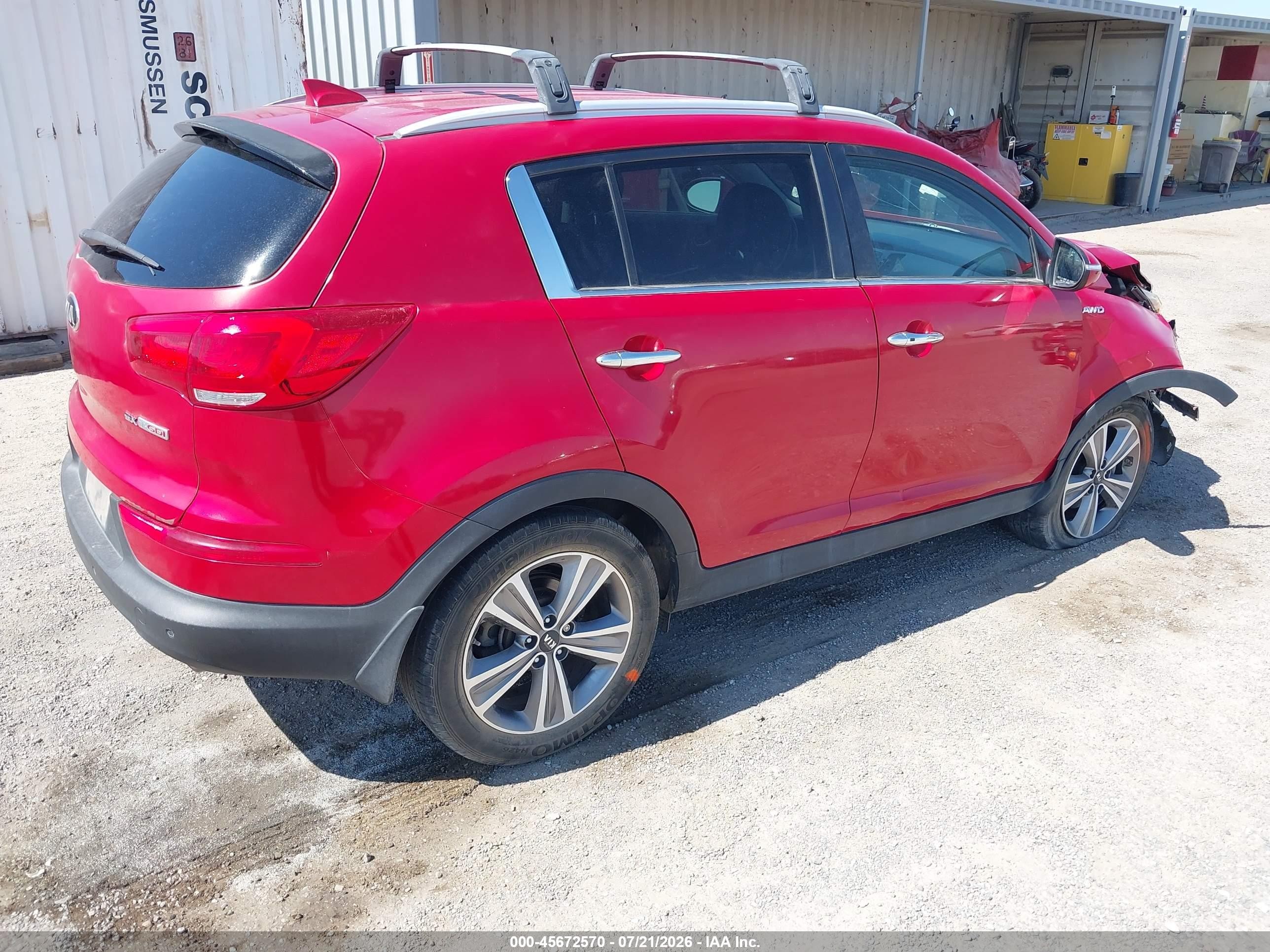 2014 Kia Sportage Sx Red vin: KNDPCCA60E7653727