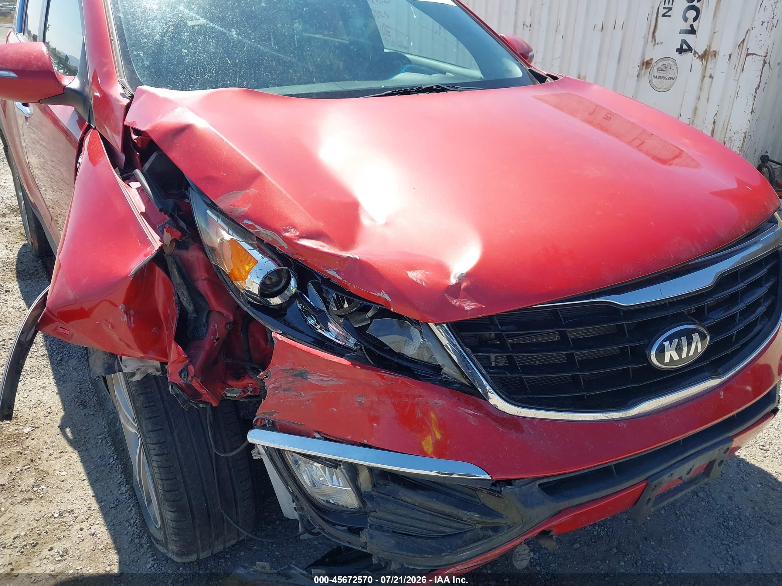 2014 Kia Sportage Sx Red vin: KNDPCCA60E7653727