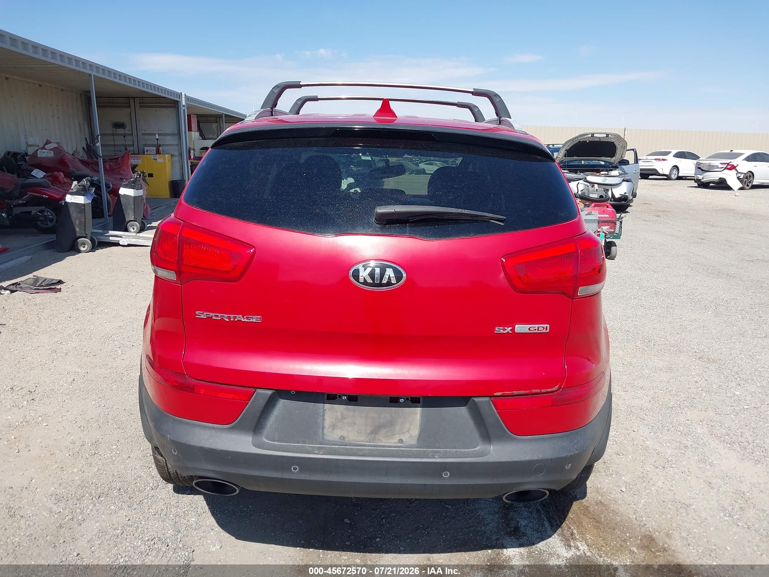 2014 Kia Sportage Sx Red vin: KNDPCCA60E7653727