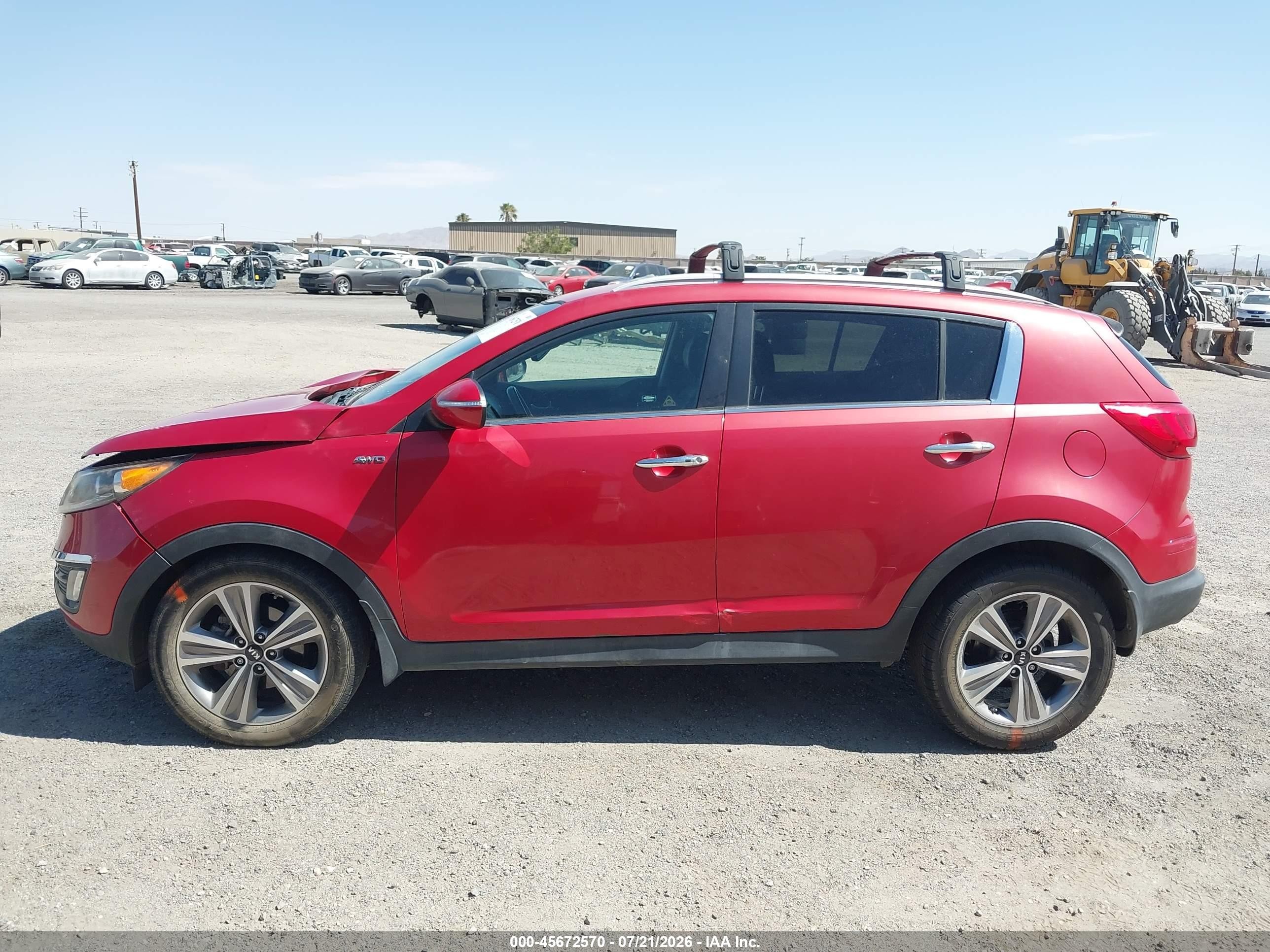 2014 Kia Sportage Sx Red vin: KNDPCCA60E7653727