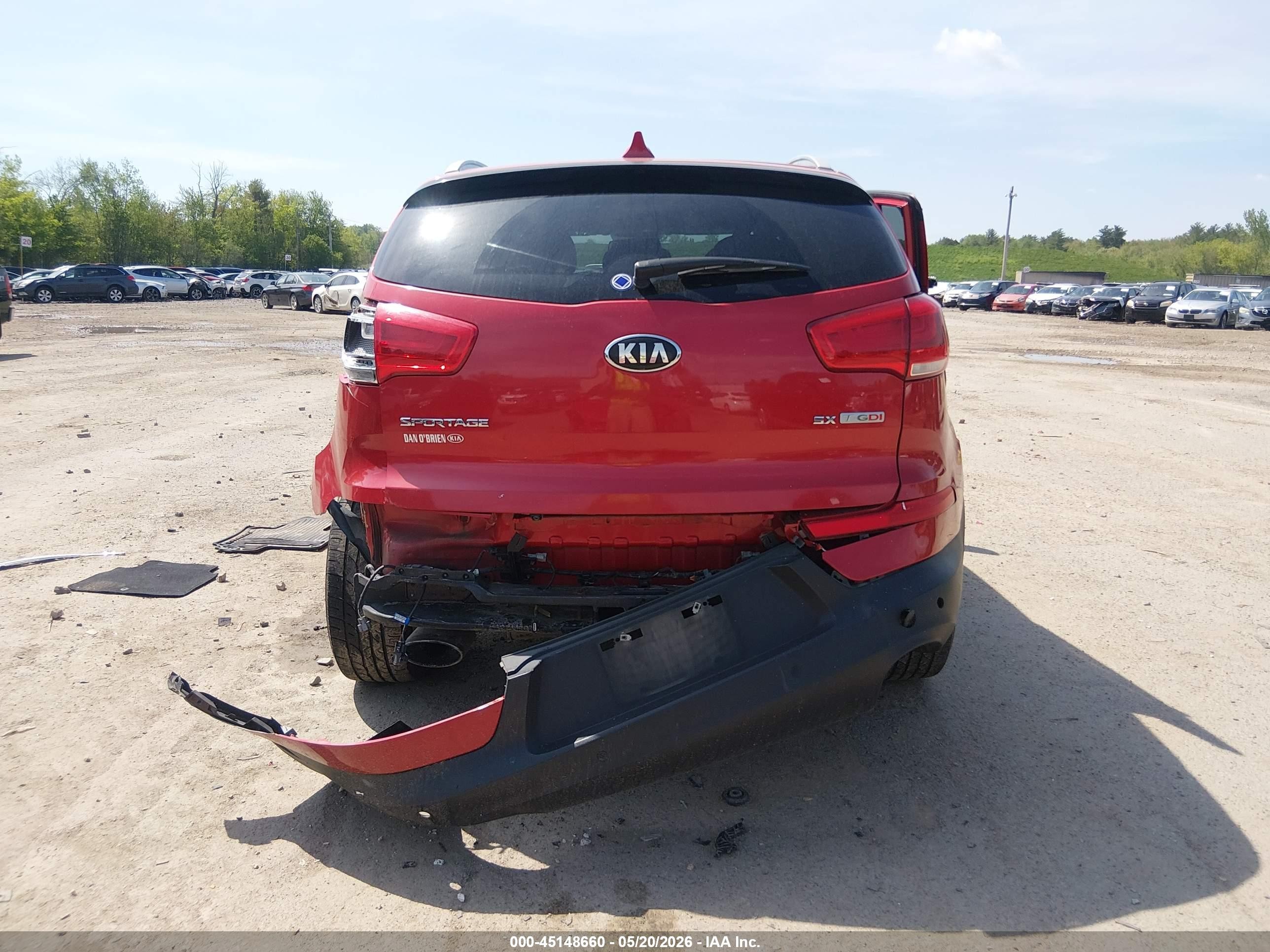 2014 Kia Sportage Sx Красный vin: KNDPCCA61E7586734
