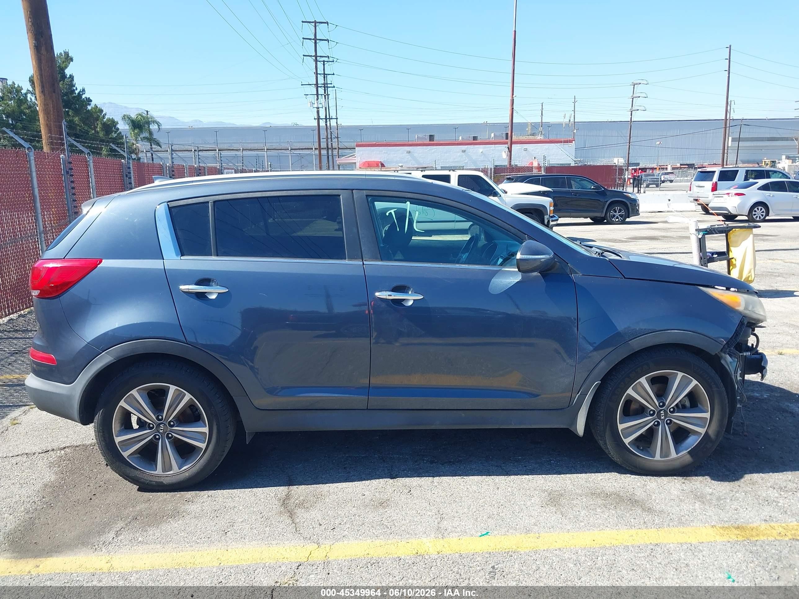 2014 Kia Sportage Sx Blue vin: KNDPCCA62E7654183