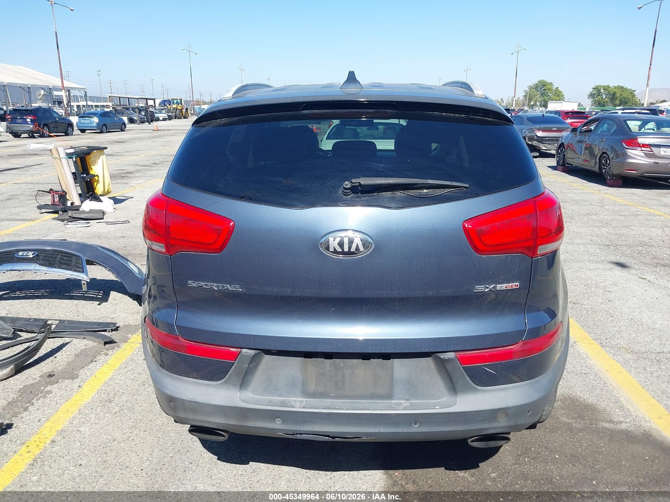 2014 Kia Sportage Sx Blue vin: KNDPCCA62E7654183