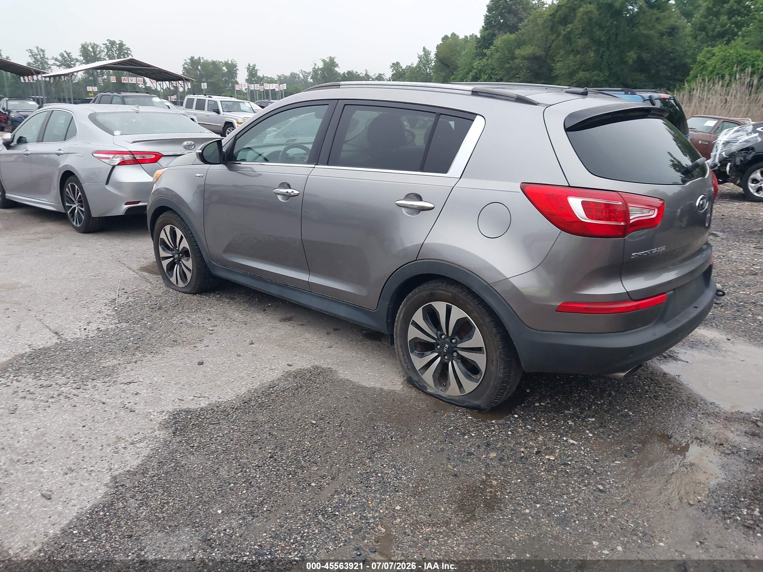 2011 Kia Sportage Sx Gray vin: KNDPCCA64B7168535