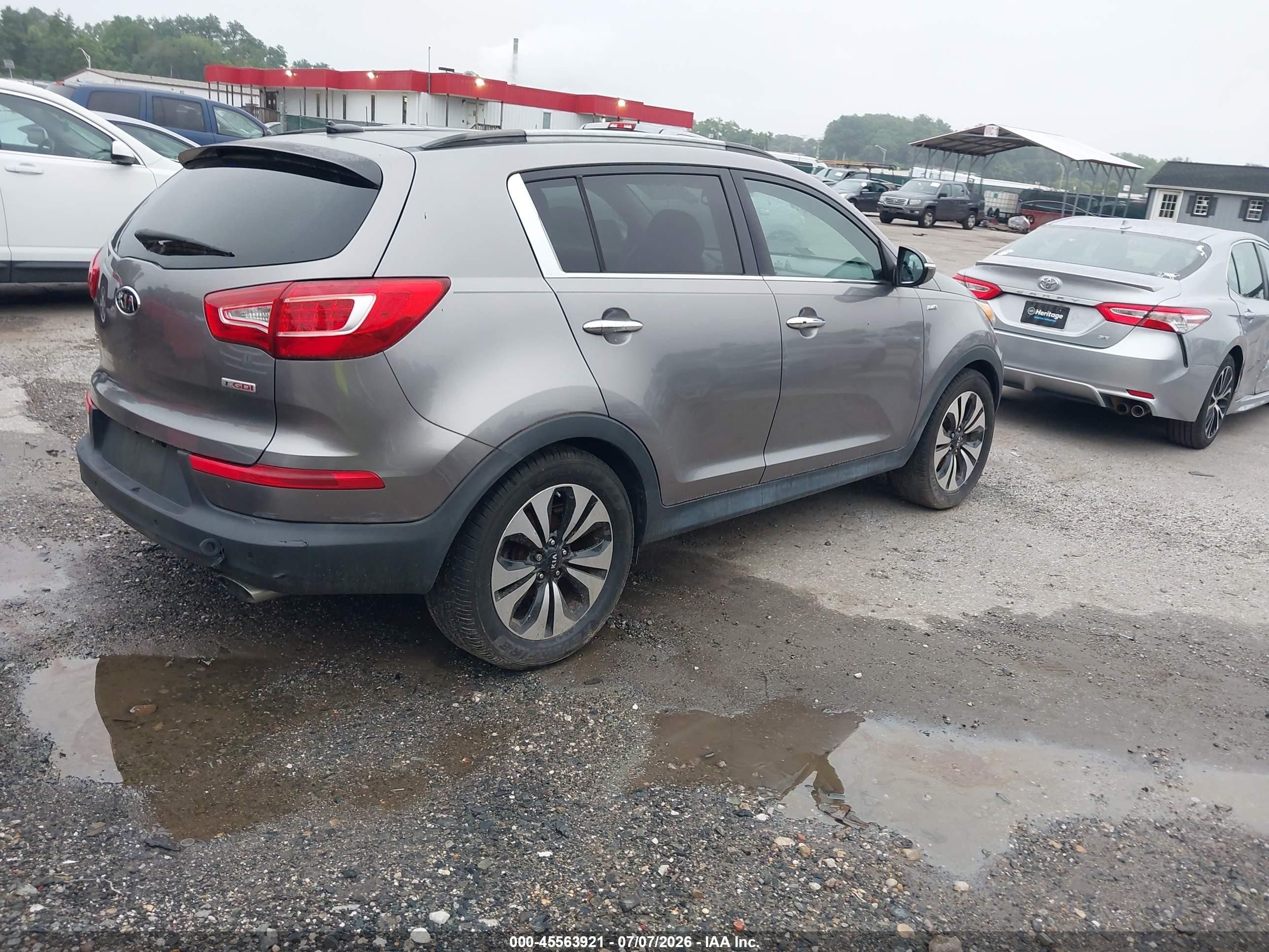 2011 Kia Sportage Sx Gray vin: KNDPCCA64B7168535