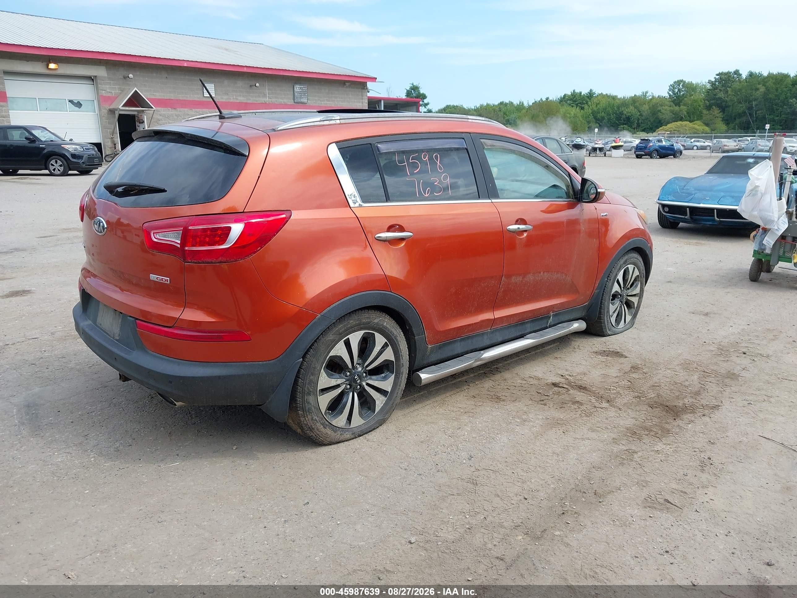 2011 Kia Sportage Sx Orange vin: KNDPCCA65B7167300