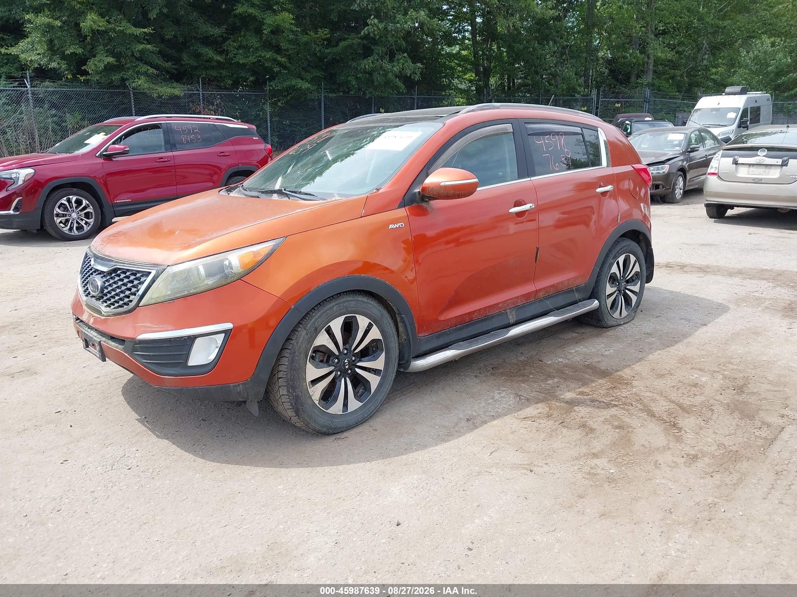 2011 Kia Sportage Sx Orange vin: KNDPCCA65B7167300