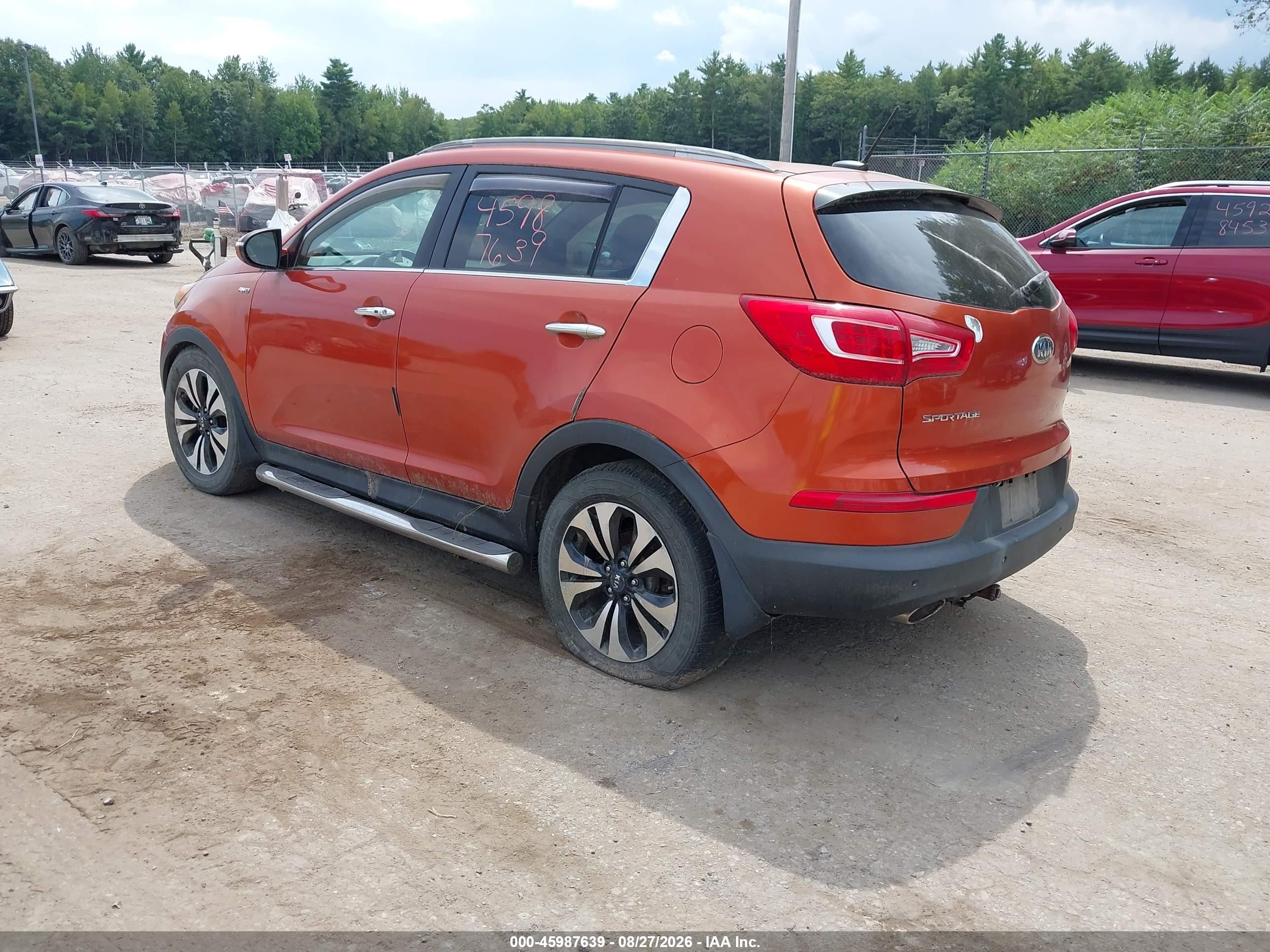 2011 Kia Sportage Sx Orange vin: KNDPCCA65B7167300