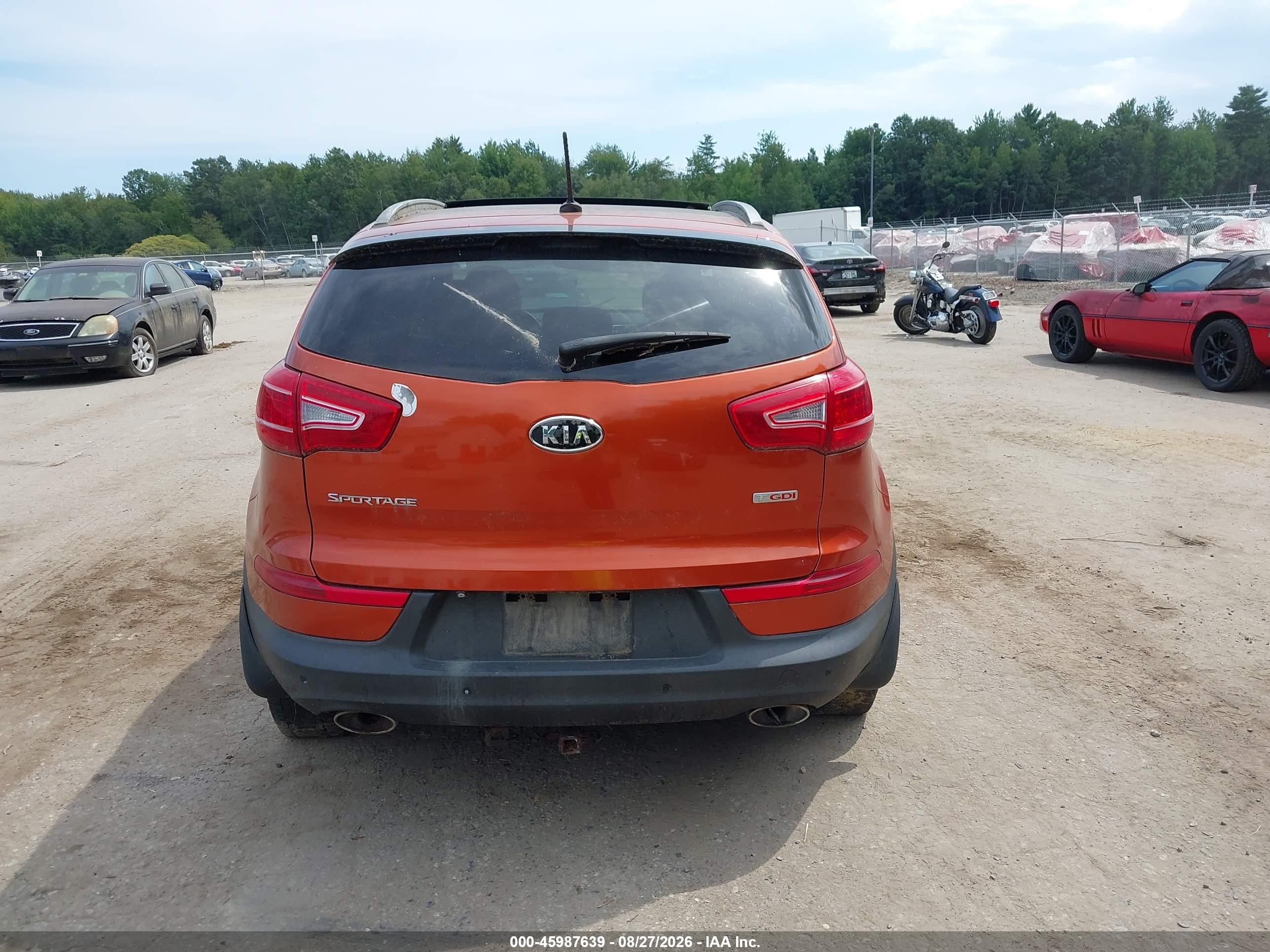 2011 Kia Sportage Sx Orange vin: KNDPCCA65B7167300