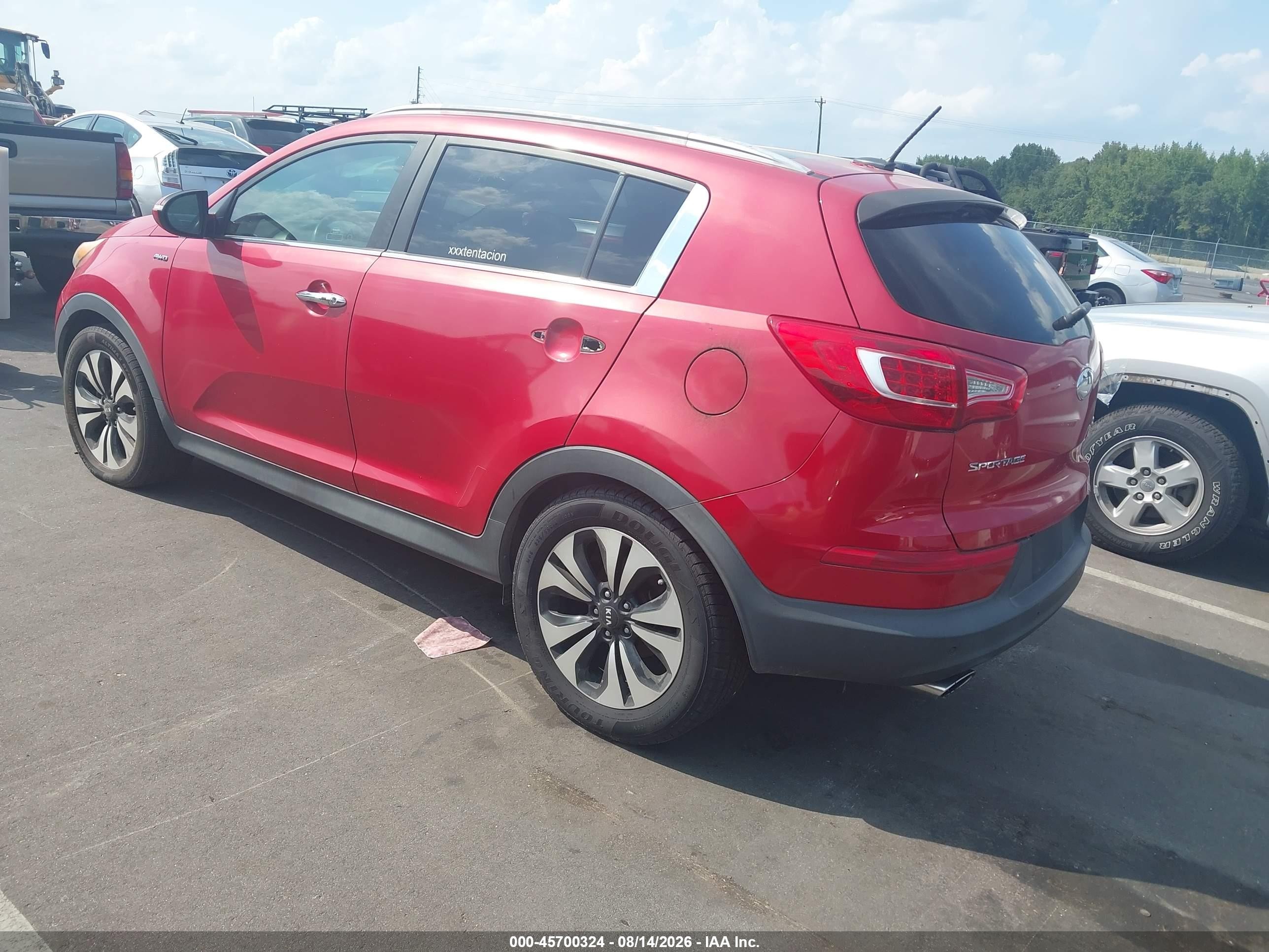 2013 Kia Sportage Sx Красный vin: KNDPCCA65D7384235